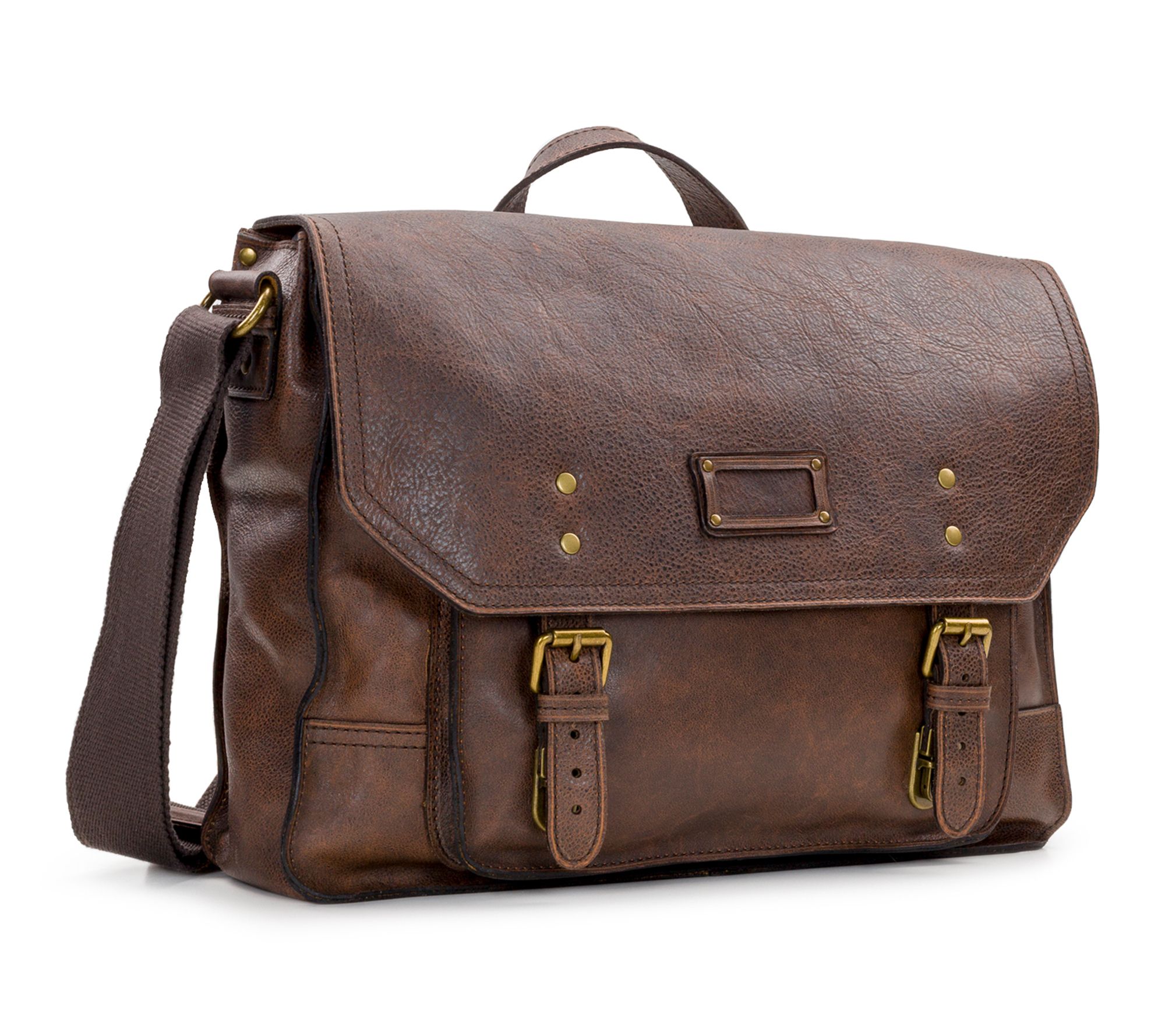 nash men's tuscan leather messenger