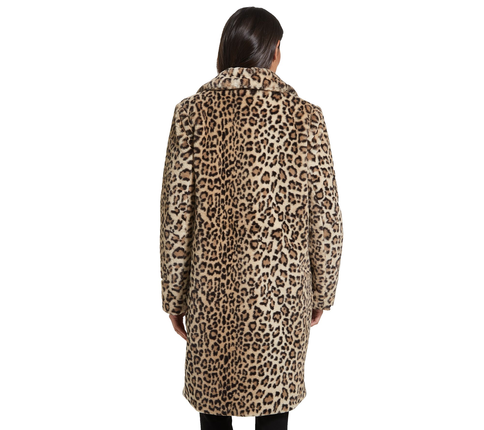 gallery faux fur hooded jacket