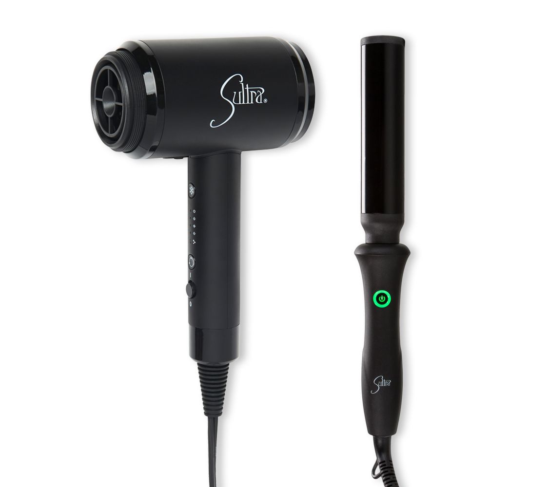 Sultra Bombshell Volumizing Dryer and 1.5" Rod rling Iron