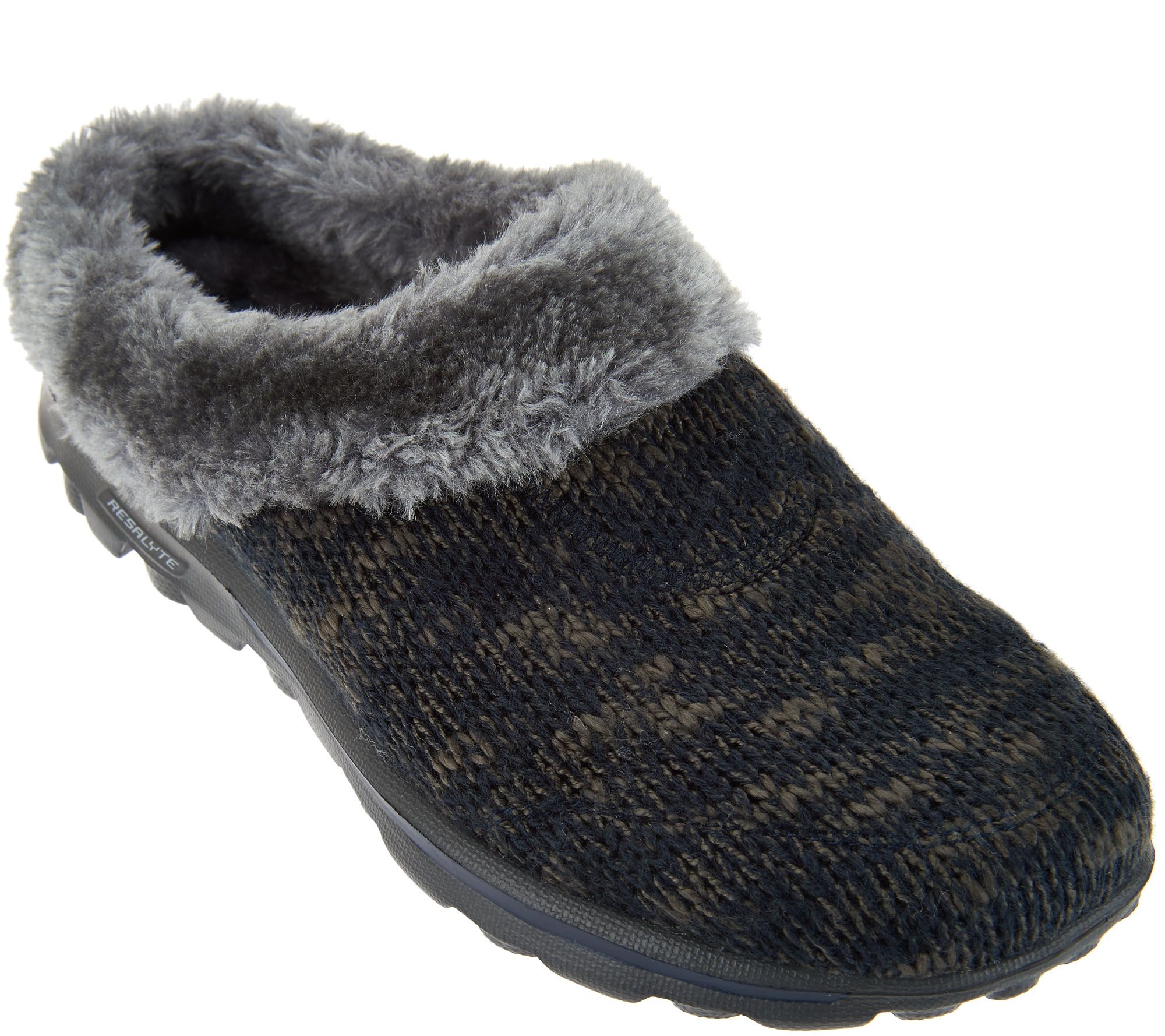 skechers fur clogs