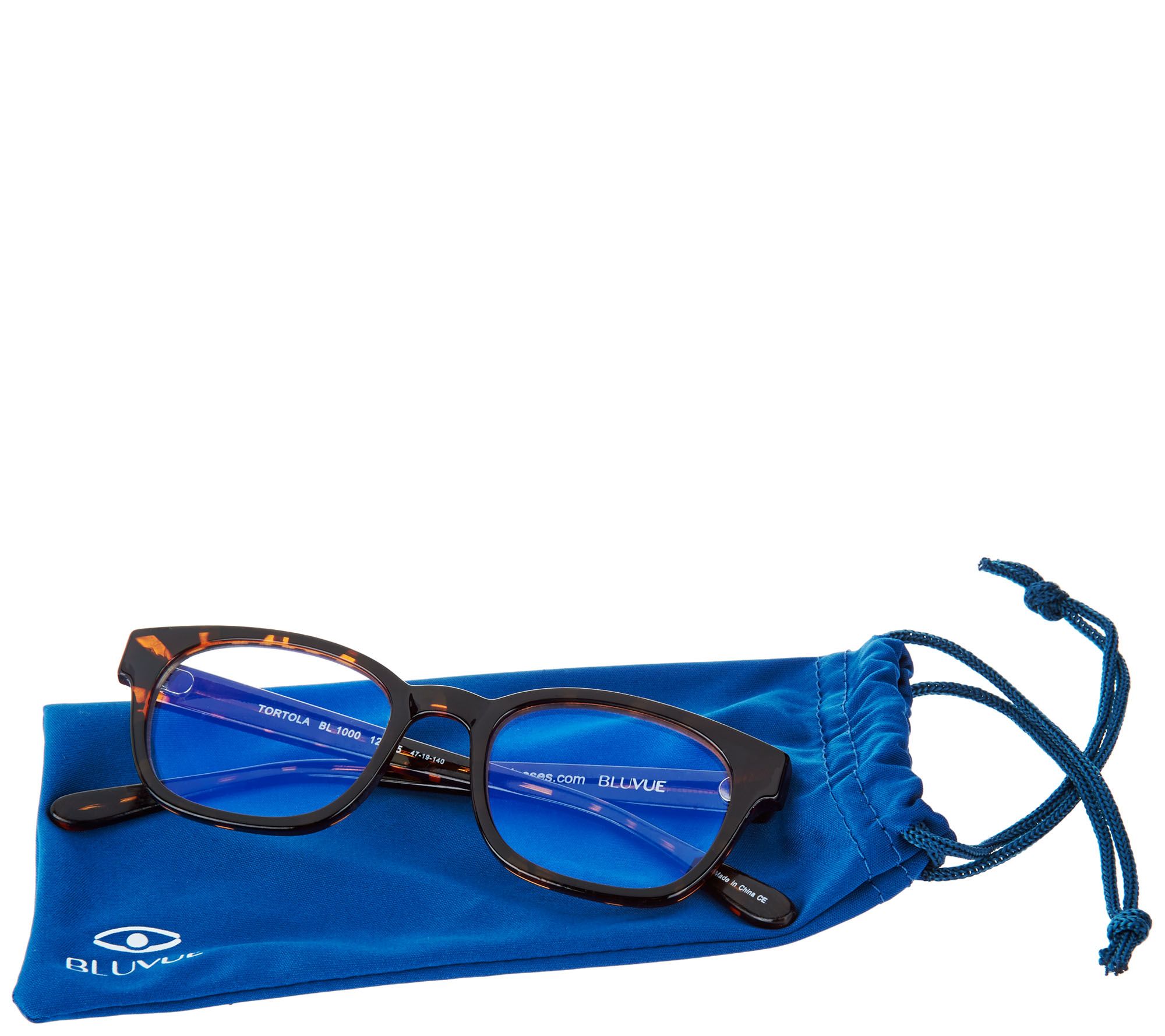 BluVue Blue Light Reading Glasses Strength 12.5