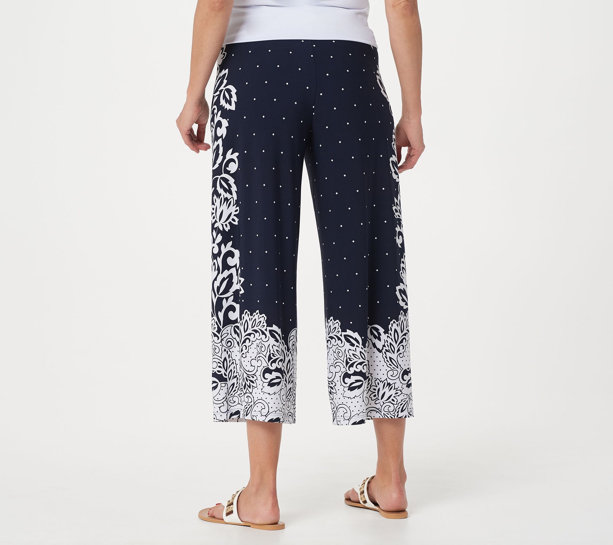 susan graver liquid knit crop pants