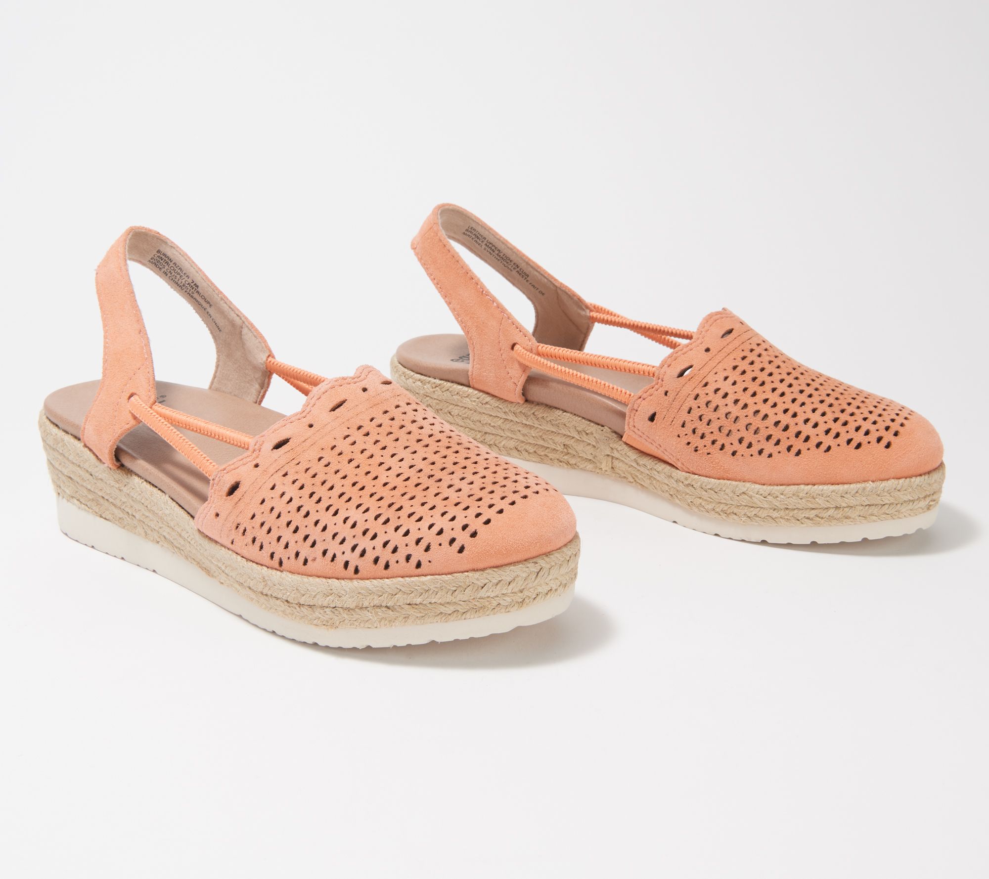 suede espadrille slides