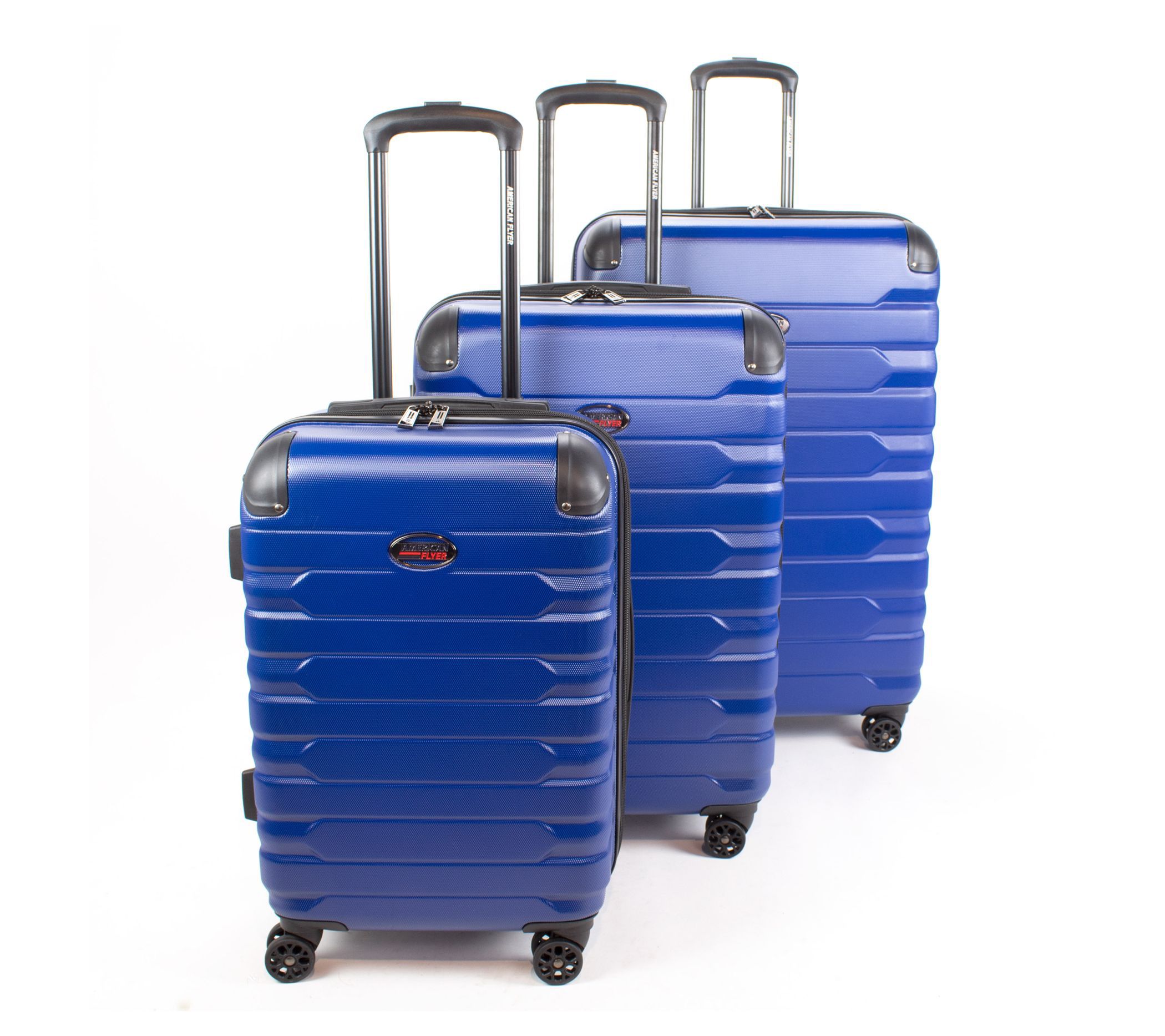 American Flyer Mina 3-Piece Hardside Luggage Se - Blue