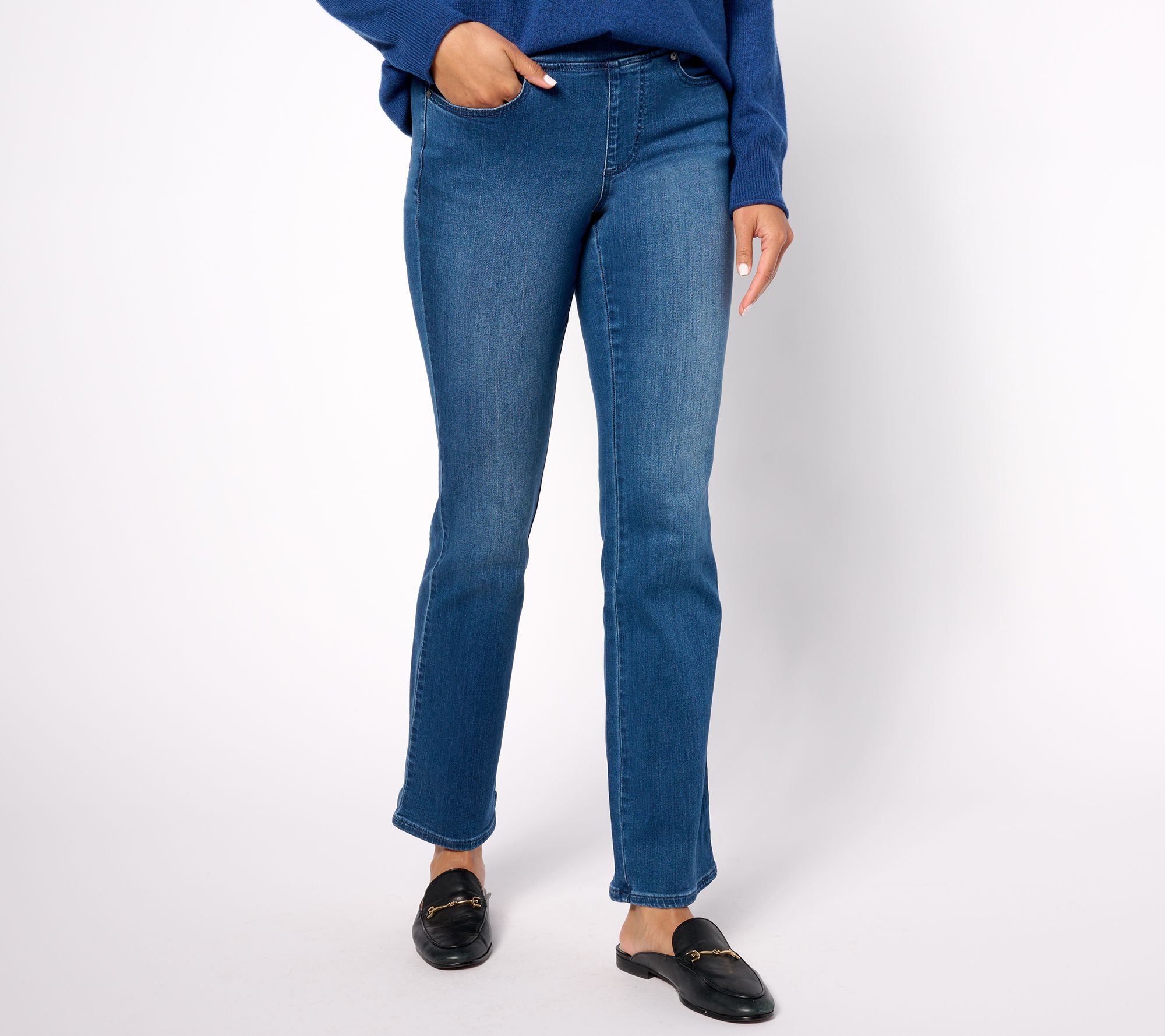 Belle by Kim Gravel TripleLuxe Reg Denim Boot-Cut Jeans