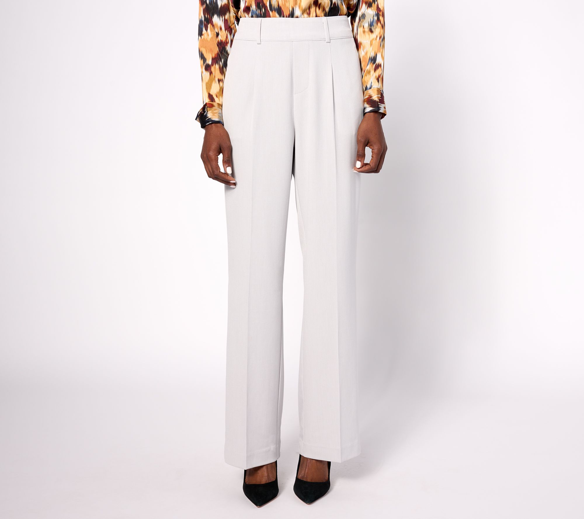 Nic+Zoe The Avenue Woven Wide Leg Pleated Pant