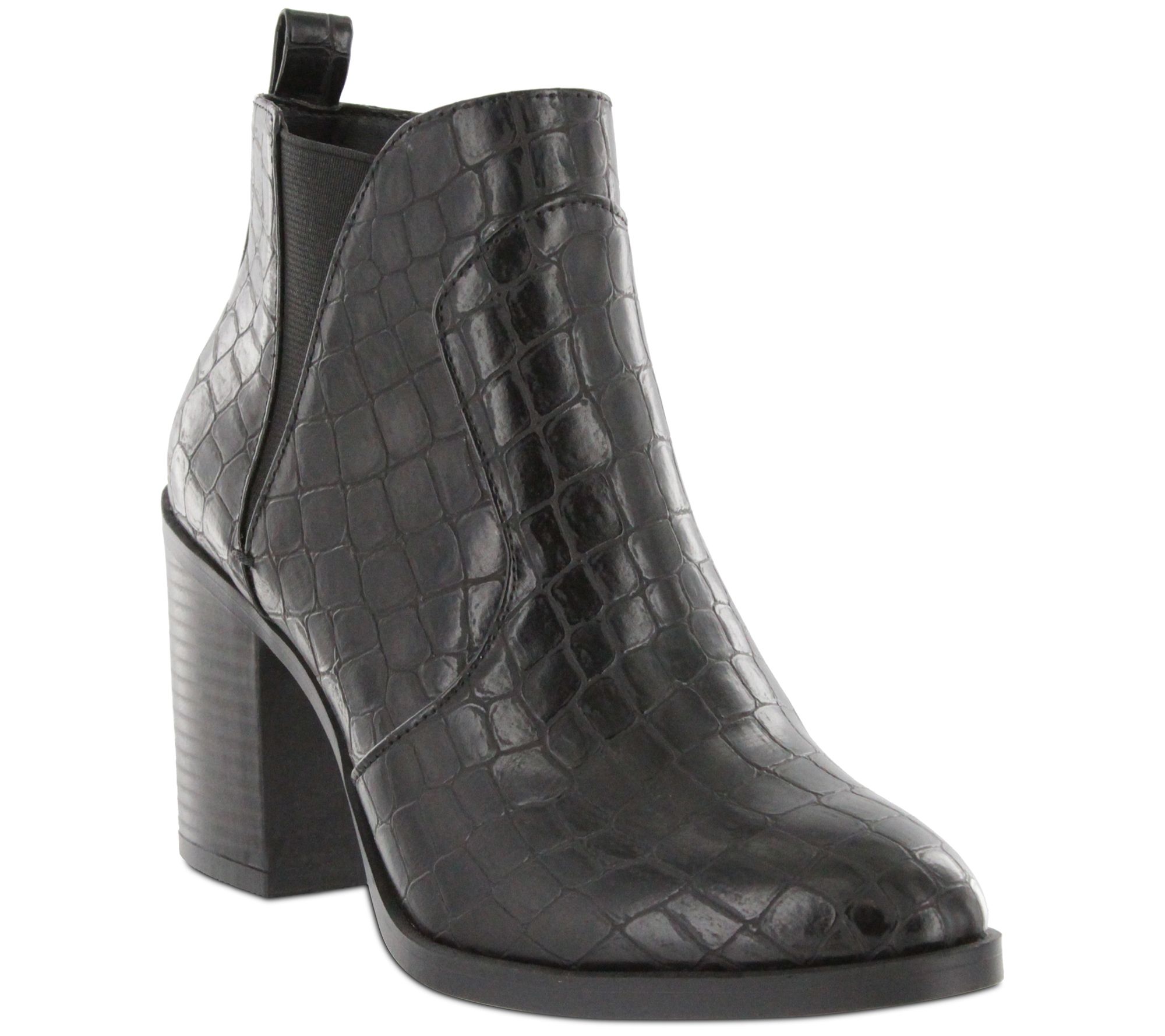 mia black ankle boots