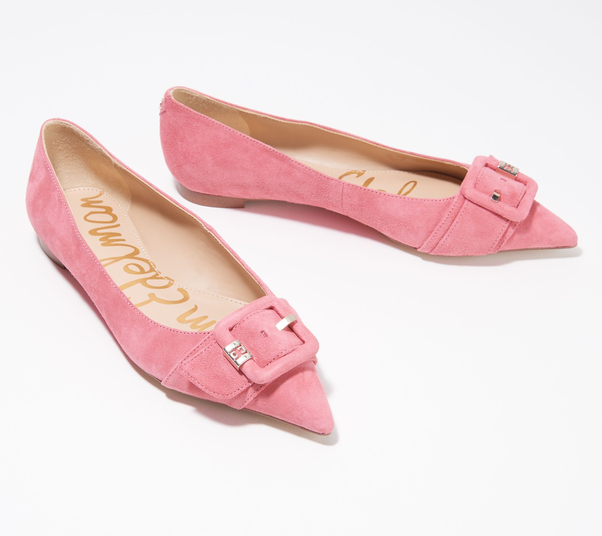 pink pointed toe flats