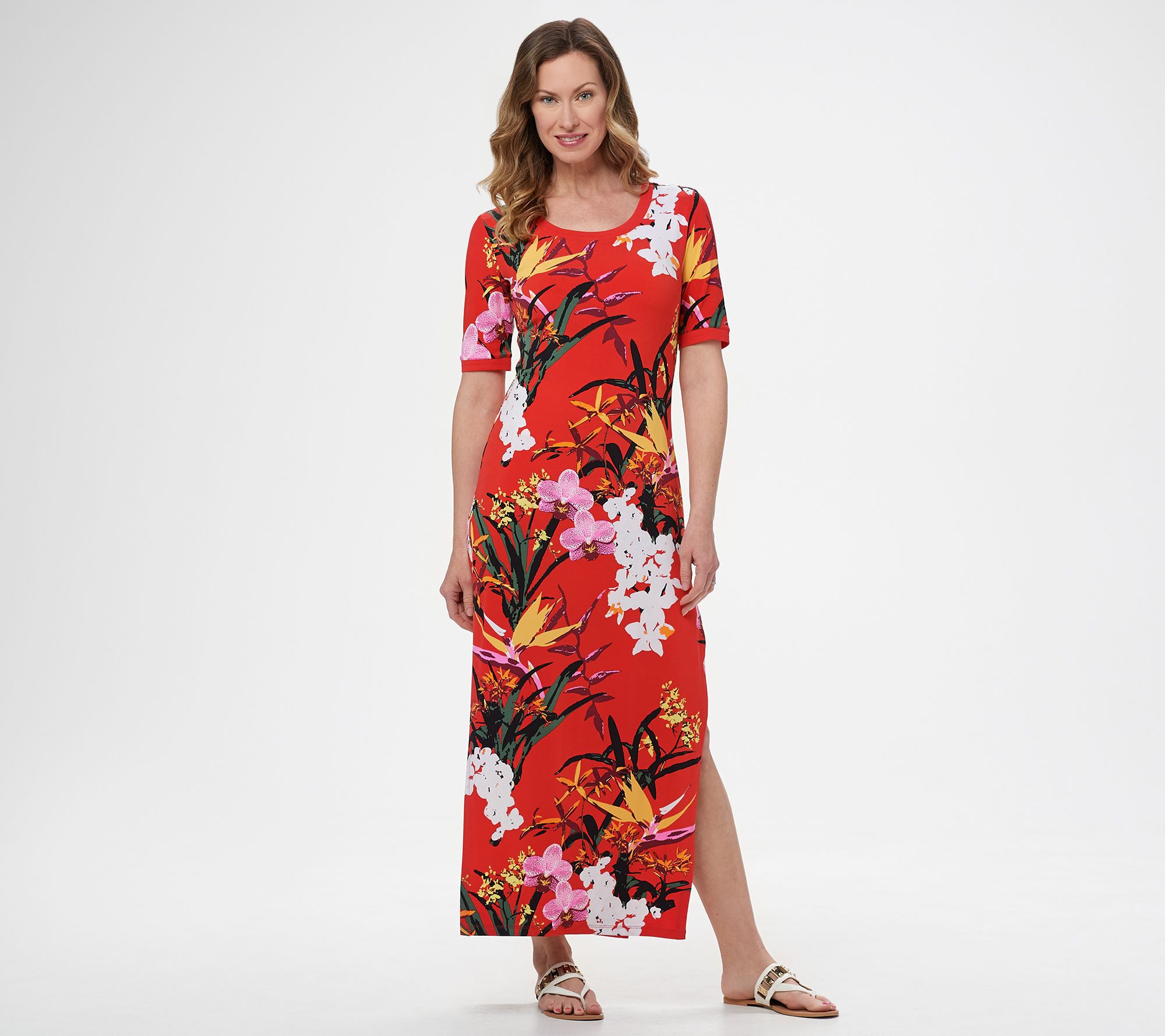 HSN Holiday Red Evening Dresses