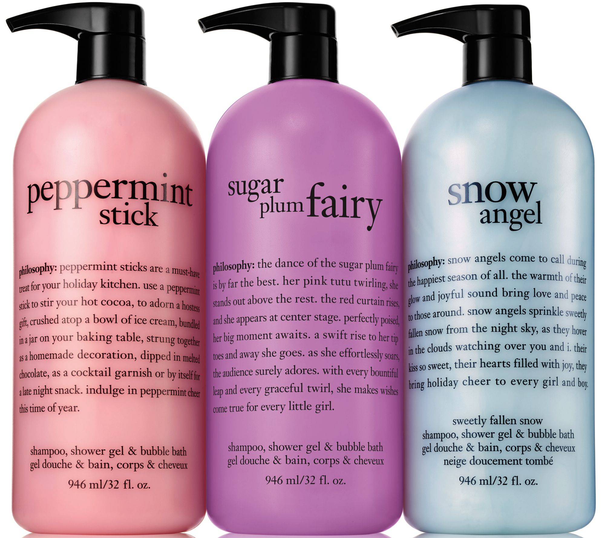 philosophy super-size dreamy holiday shower gel trio — QVC.com