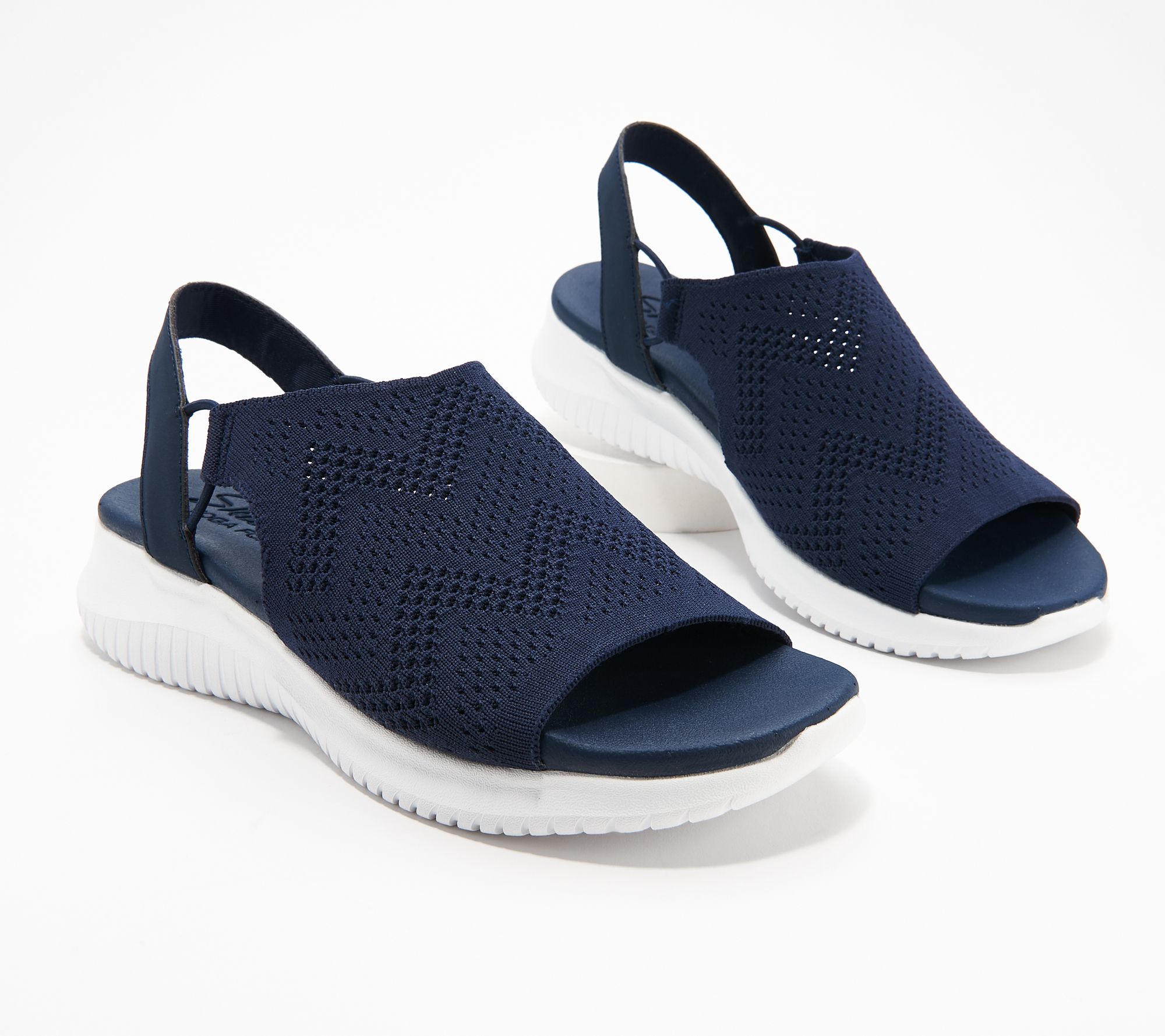 skechers knit cut out sport sandals