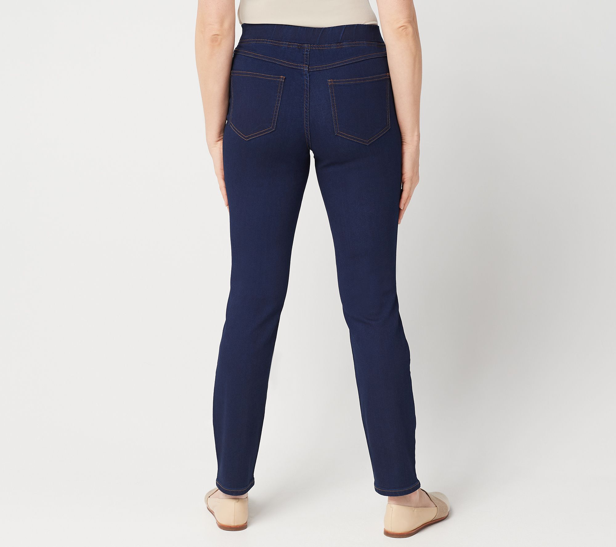  As Is Denim Co Regular Soft  Stretch  Pull On Slim Leg 