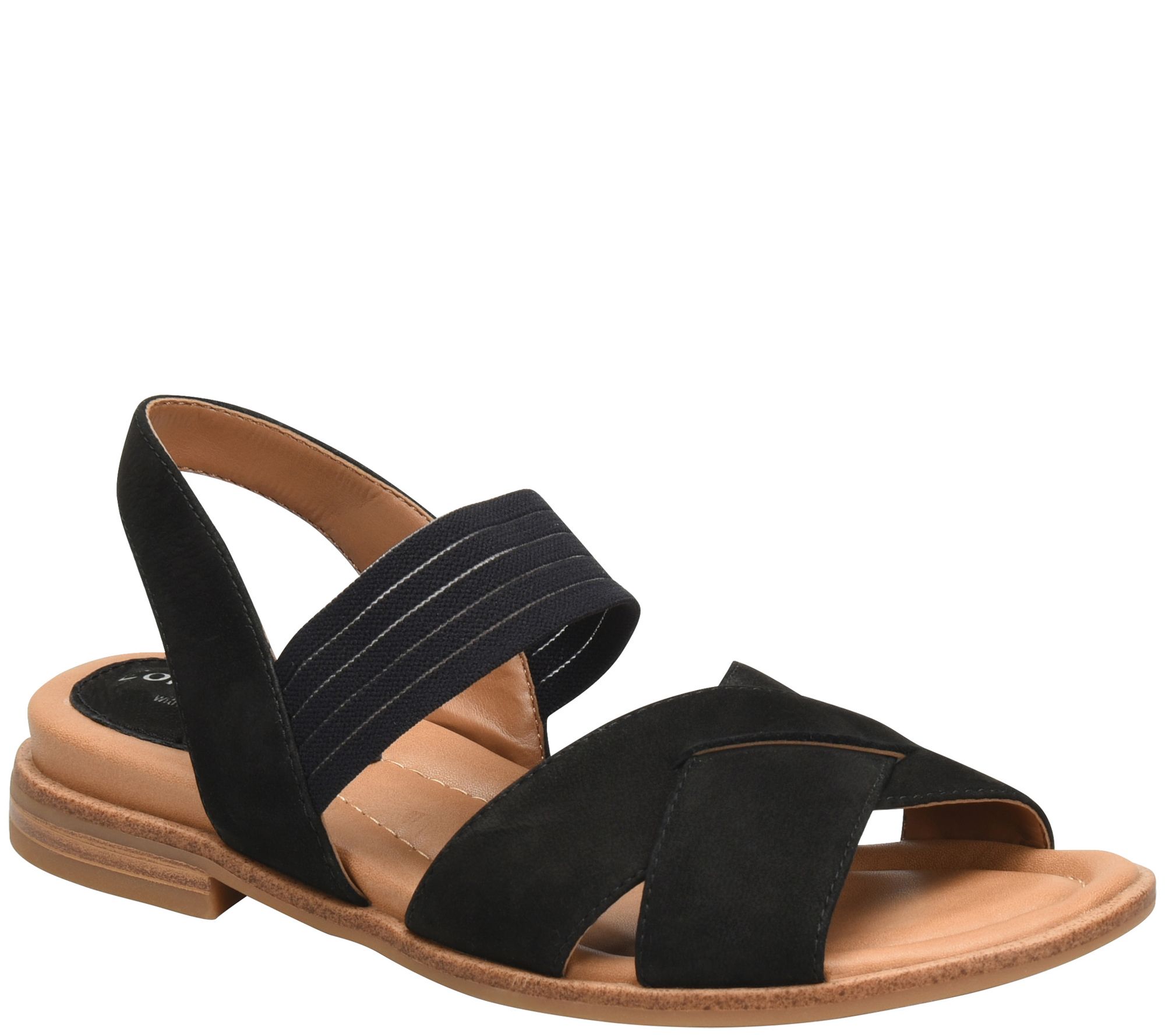 Comfortiva Stretch Strap Sandals Dixie Page 1 Qvc Com