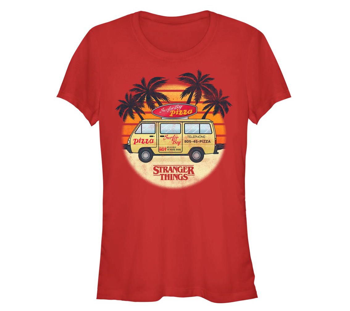 Fifth Sun Juniors Stranger Things Surfer Boy Su set Red Tee