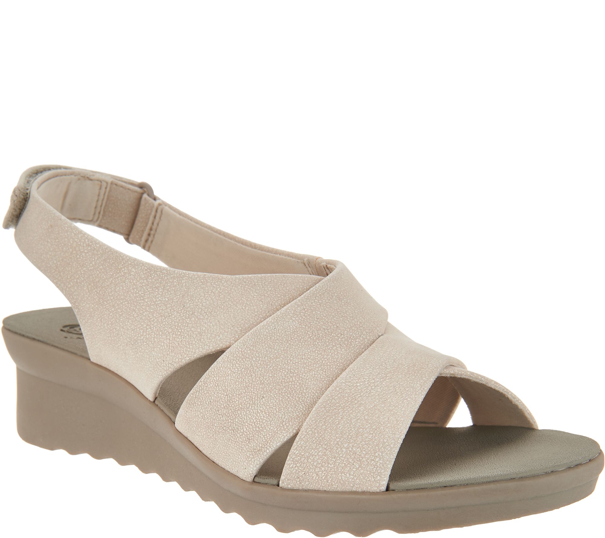 qvc clarks wedge shoes