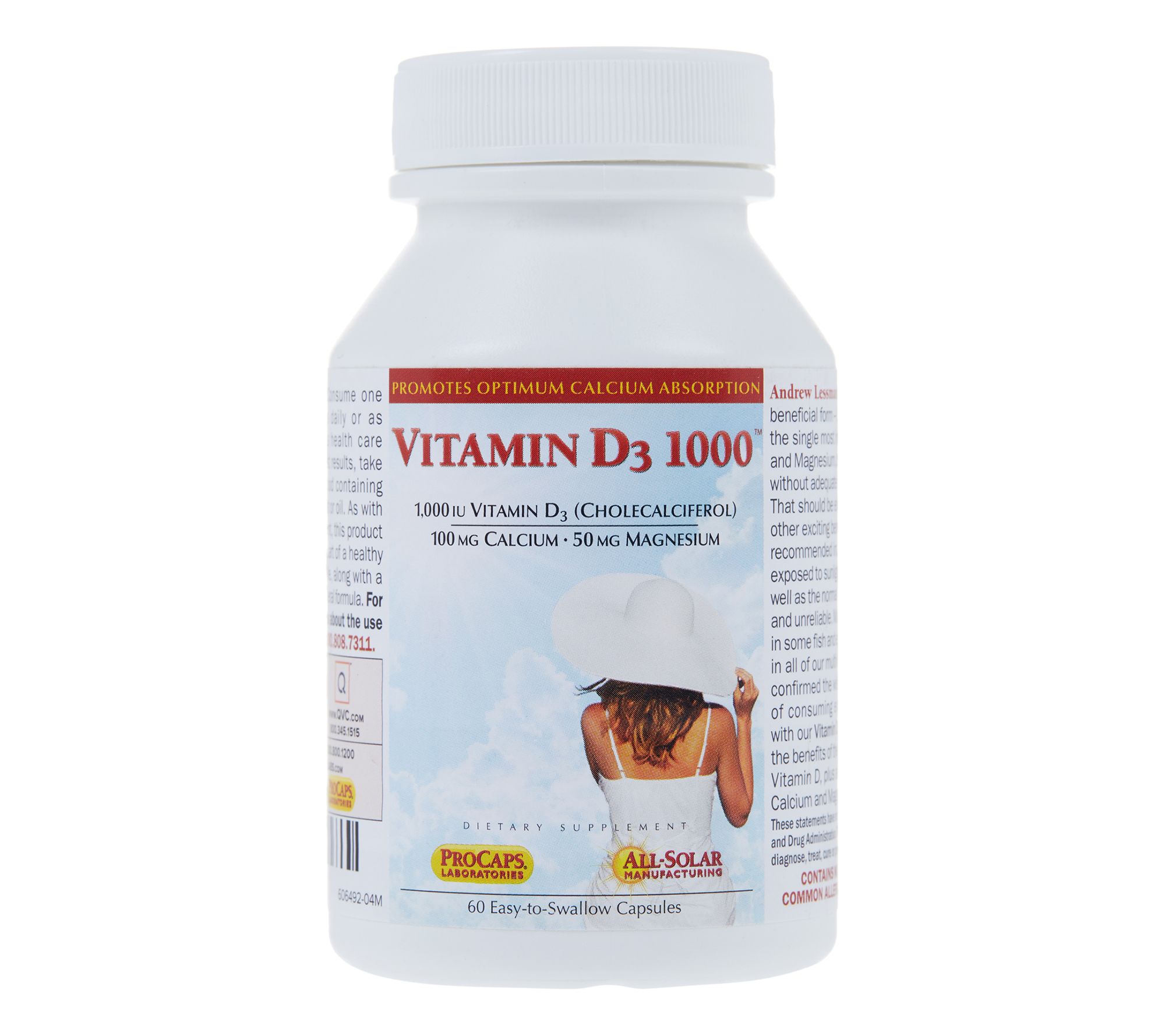 Andrew Lessman Vitamin D3 Choice Of 1000 Iu Or 2000 Iu 60 Cps Qvccom