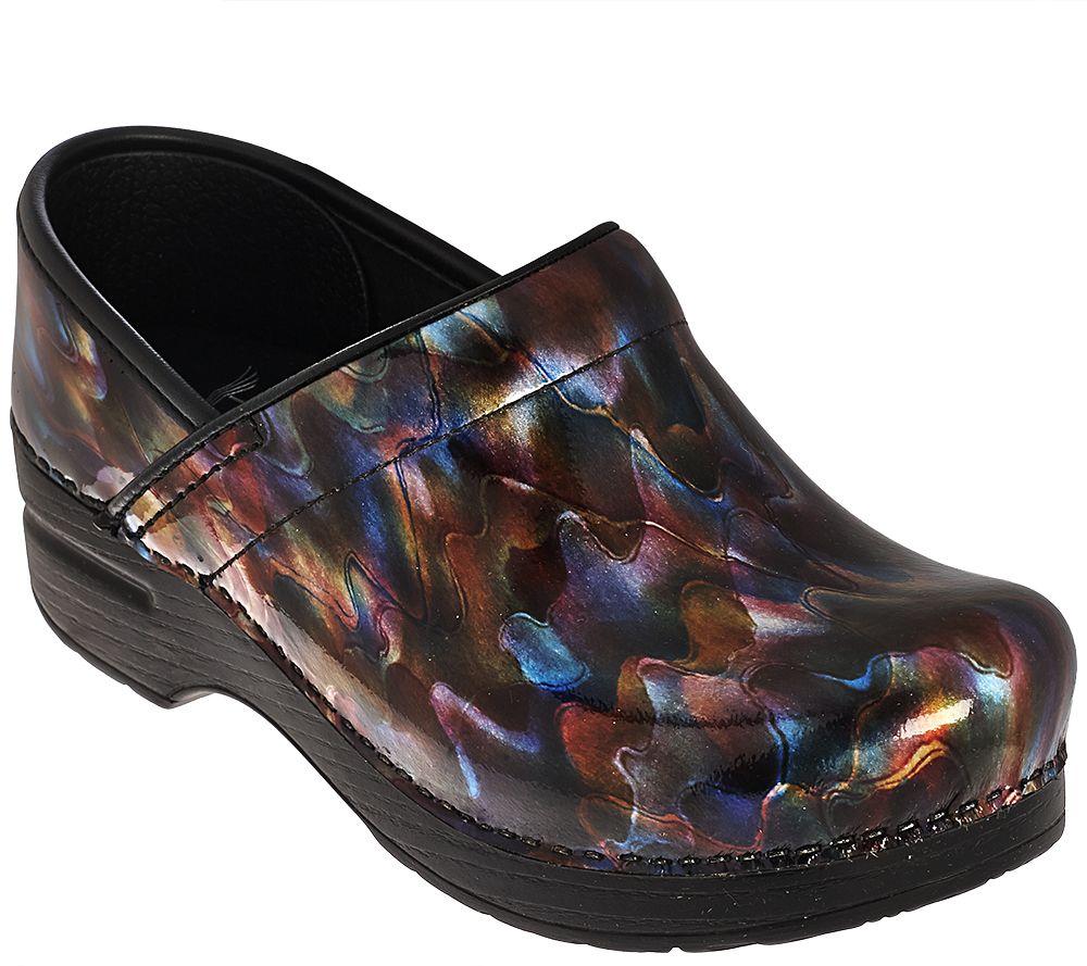 colorful clogs