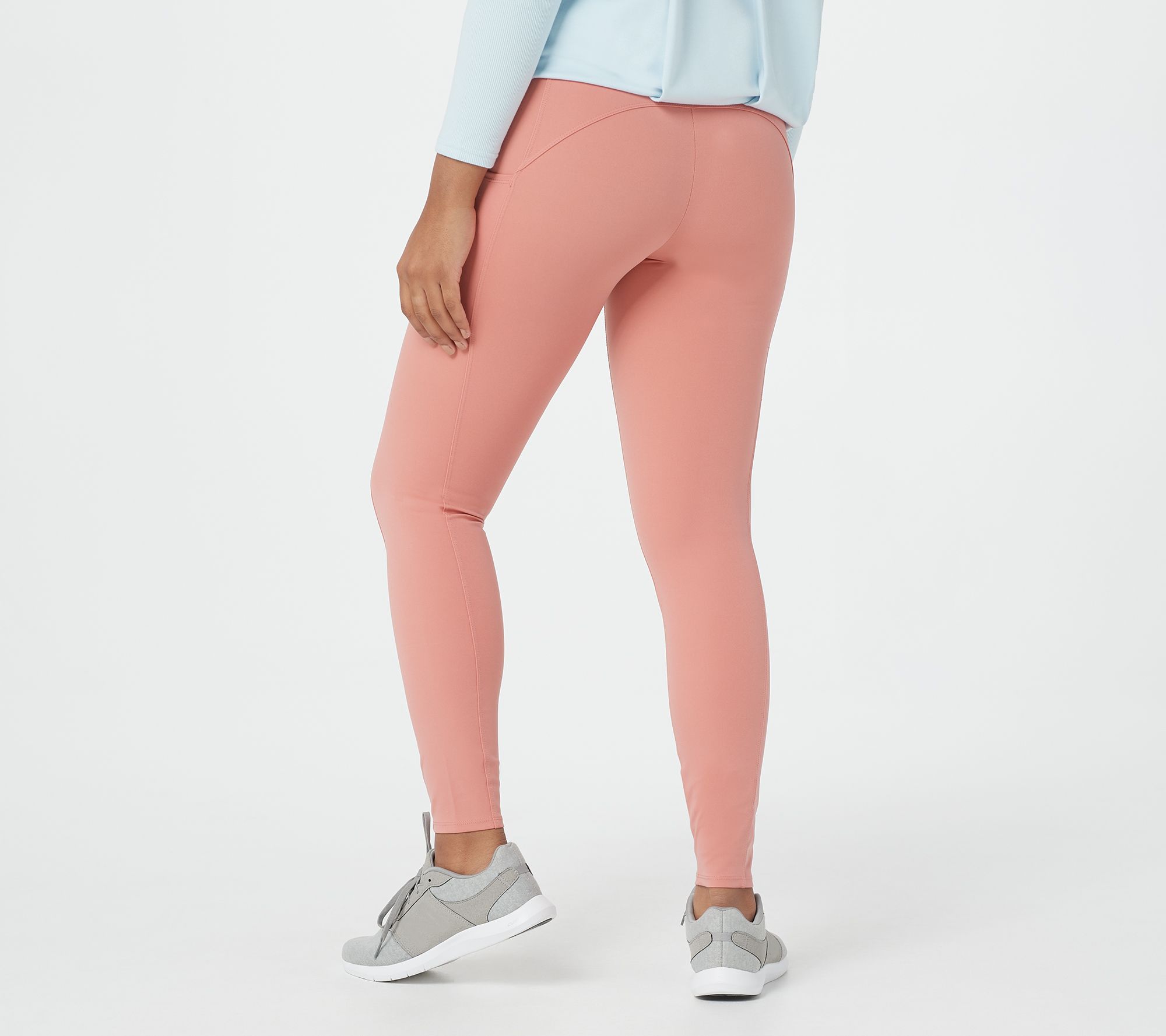 baby pink yoga pants