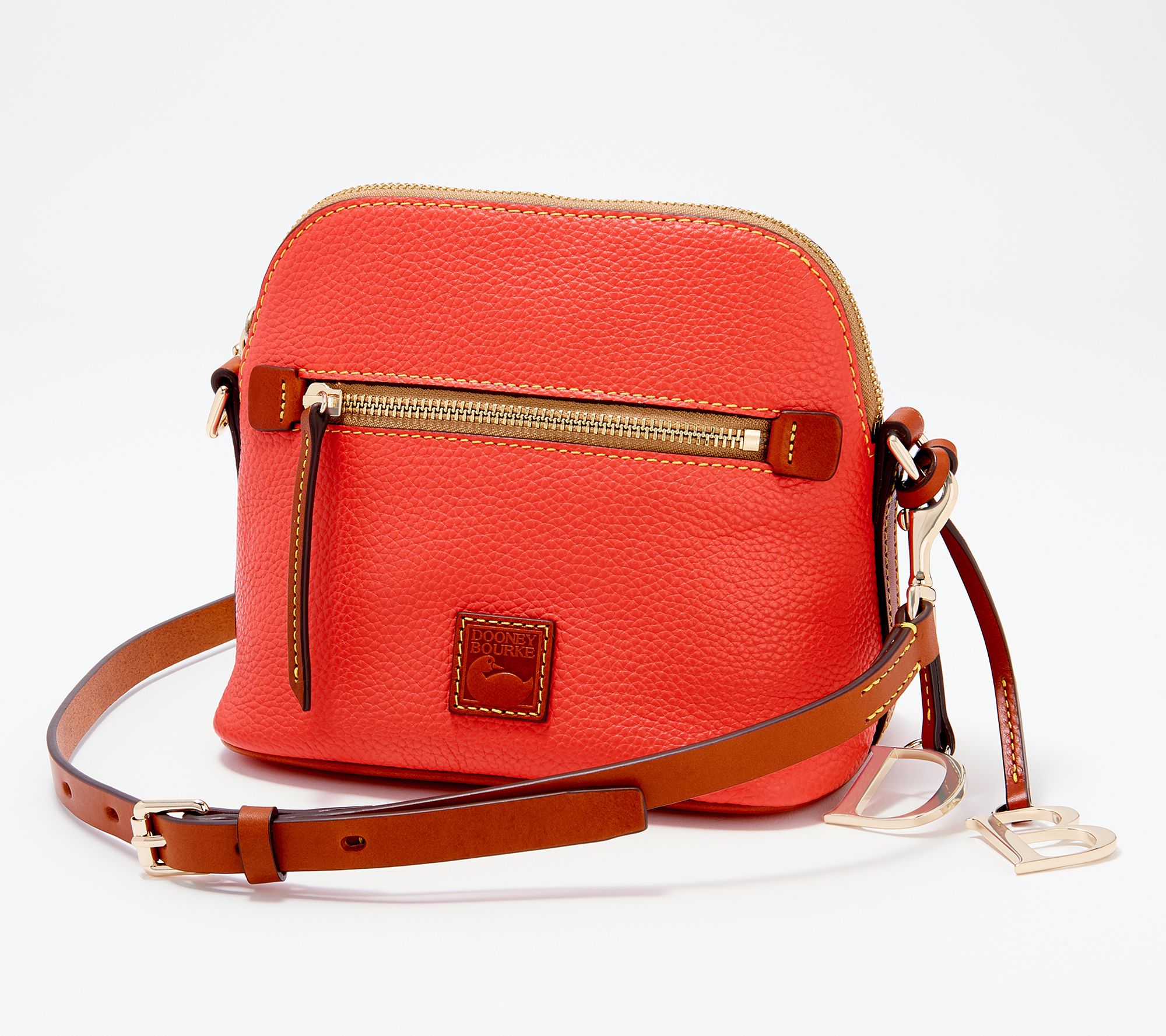 qvc dooney and bourke pebble leather crossbody