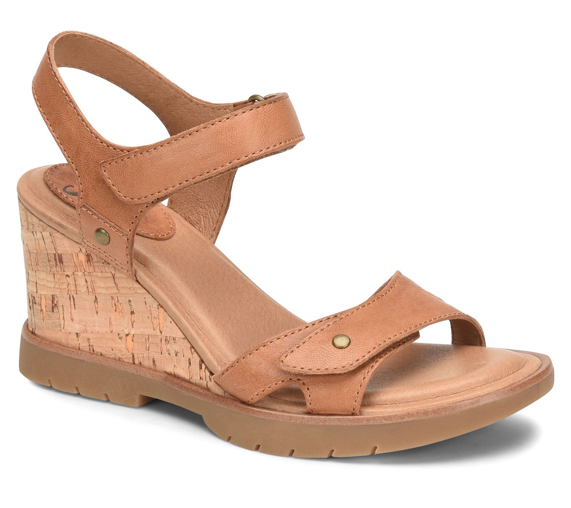 cork wedge mules