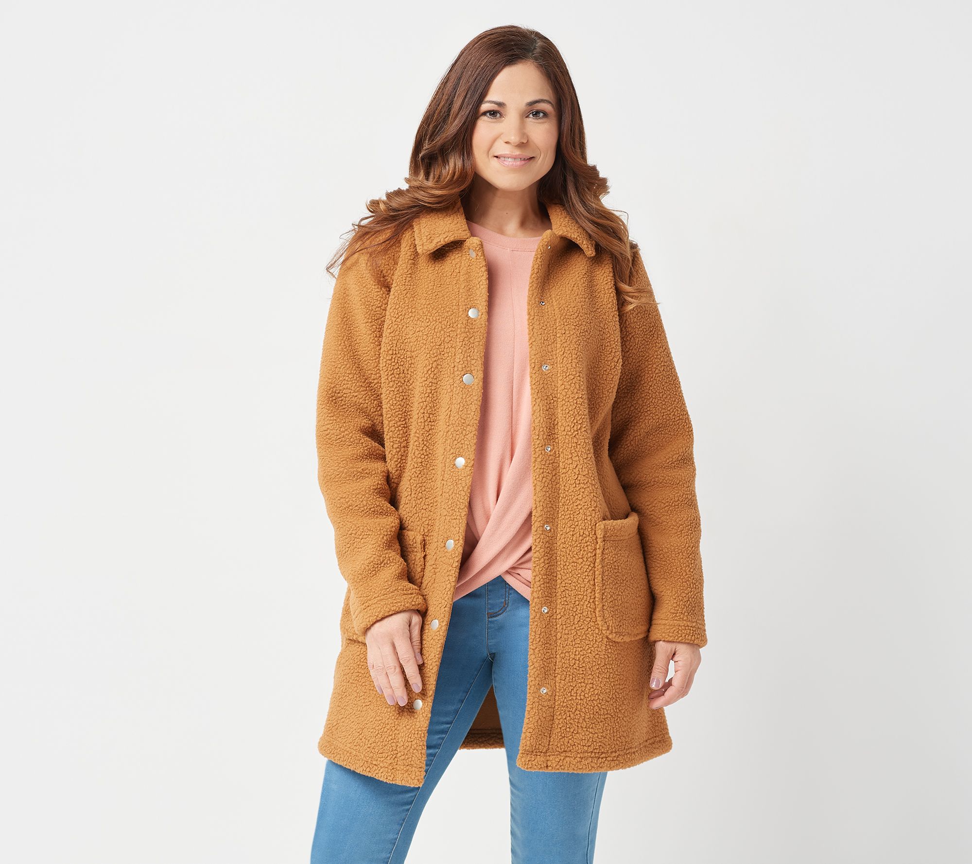 petite sherpa pullover