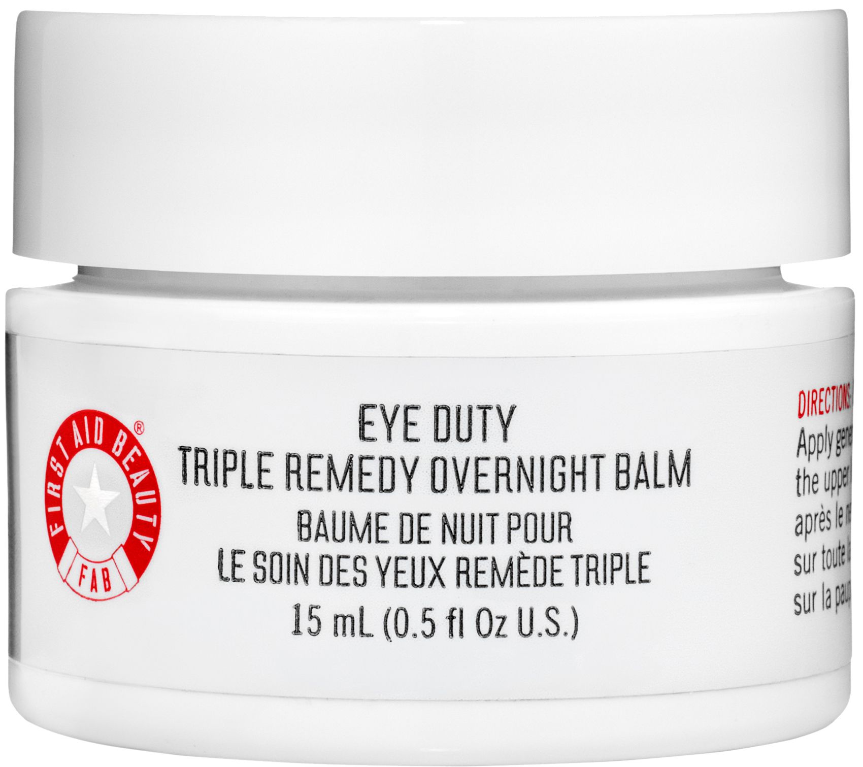 eye duty niacinamide brightening cream first aid beauty