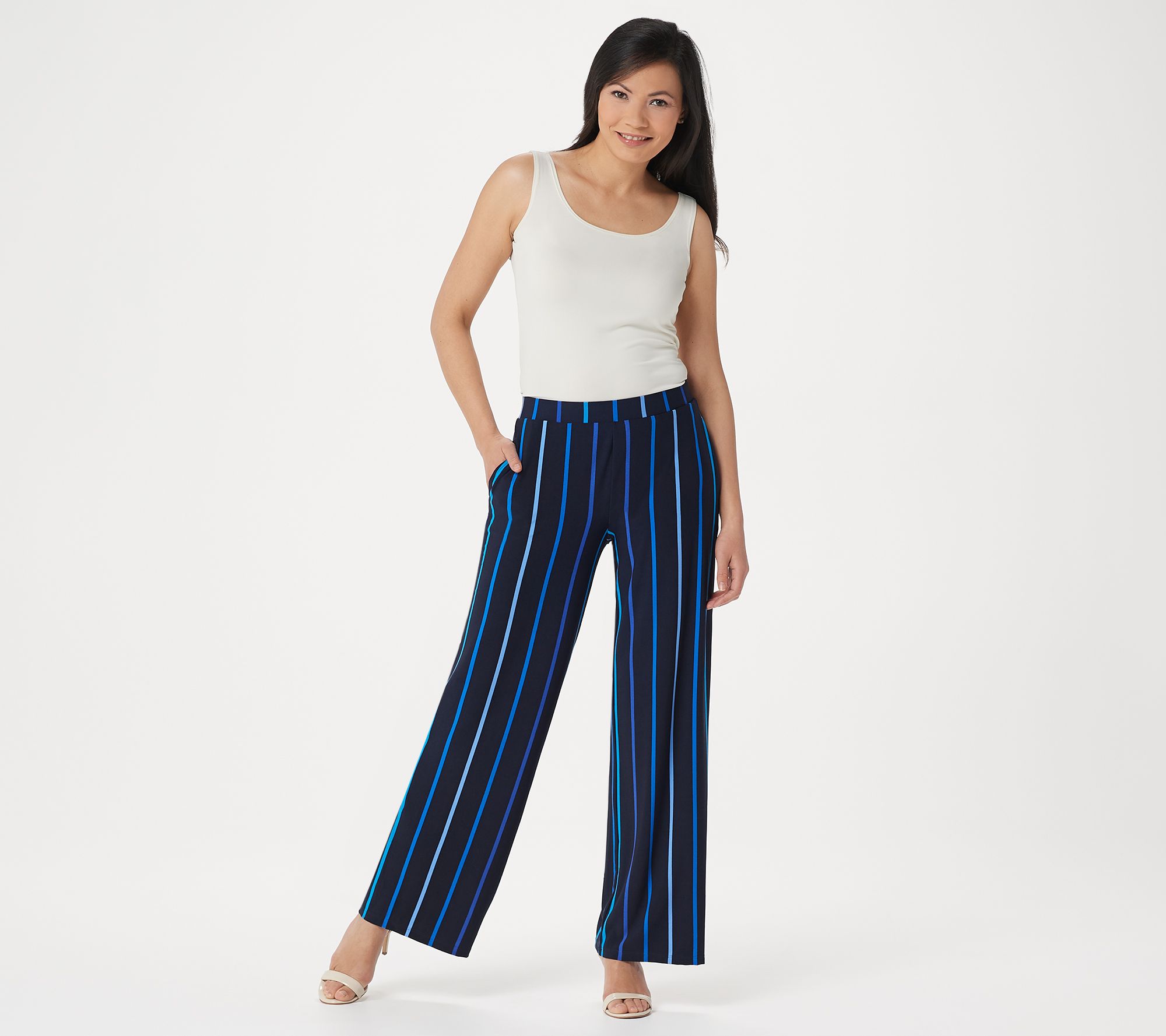 susan graver striped pants