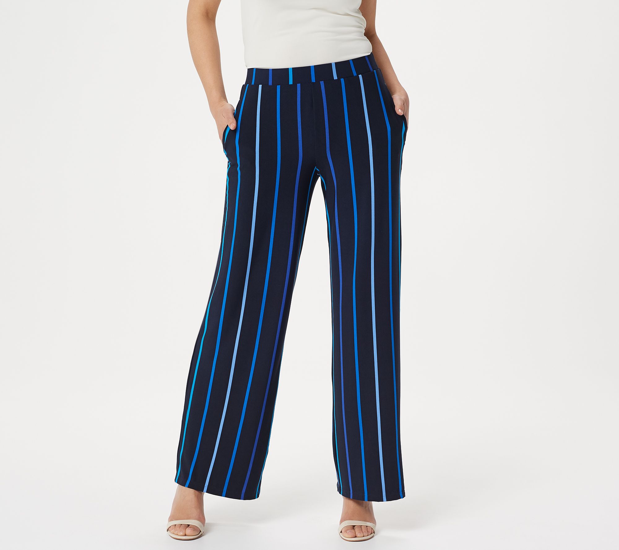 susan graver striped pants