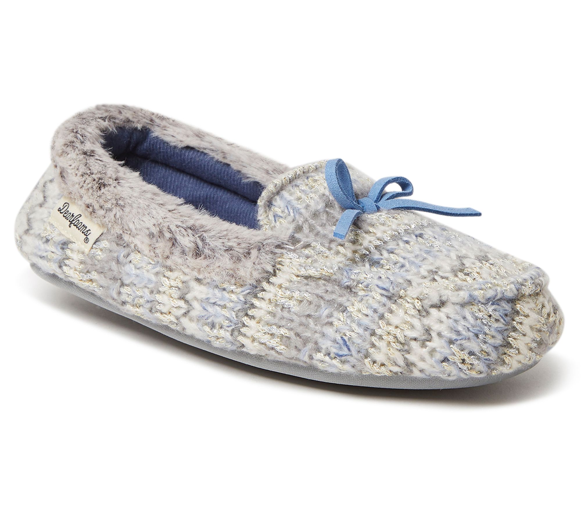 sparkle moccasin slippers