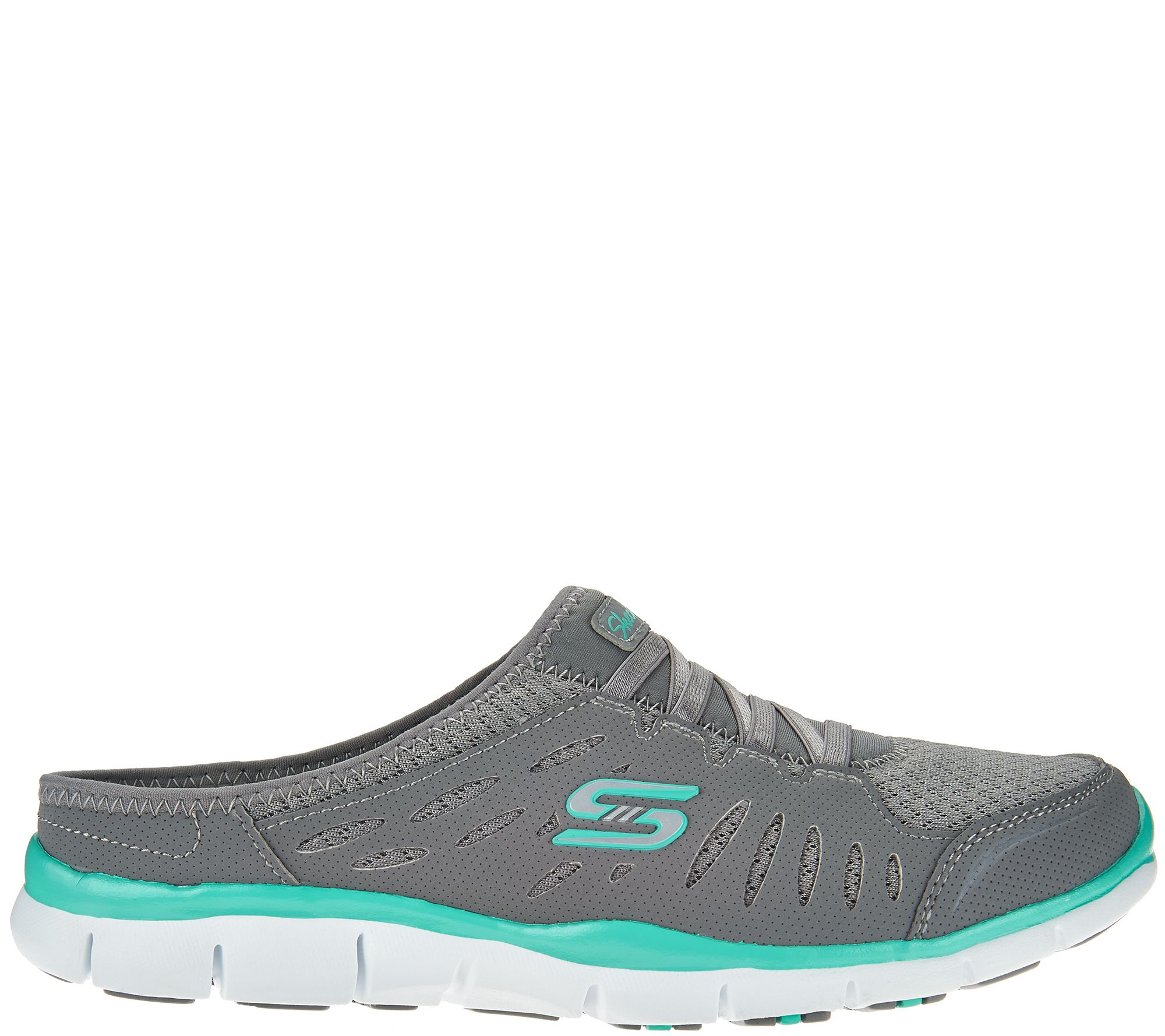 skechers mesh slip on mules
