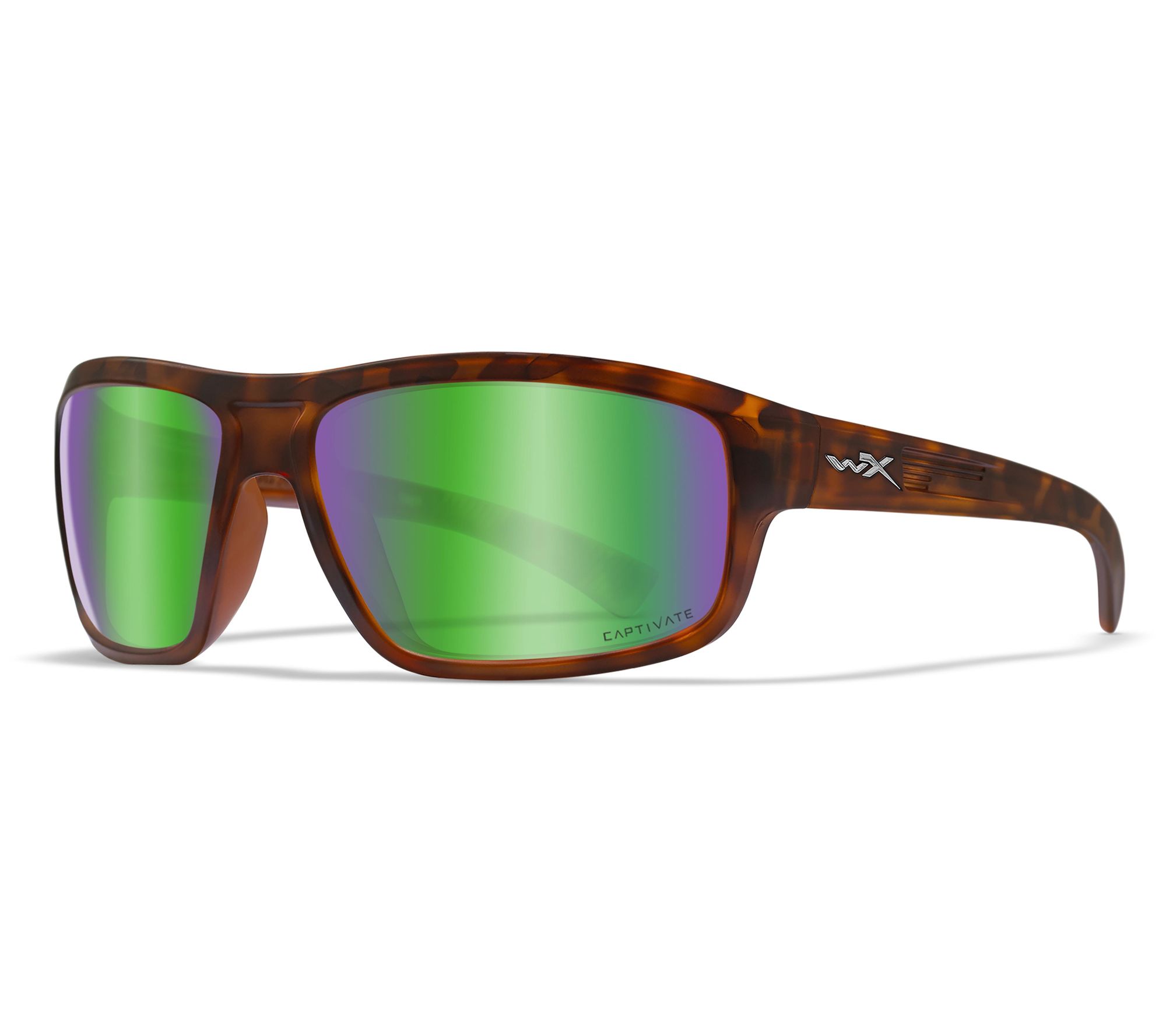 Wiley X Men's Contend -Captivate Polarized Gree n or & Demi