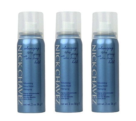 Nick Chavez 3-Piece Volumizing Hairspray Set - Page 1 — QVC.com