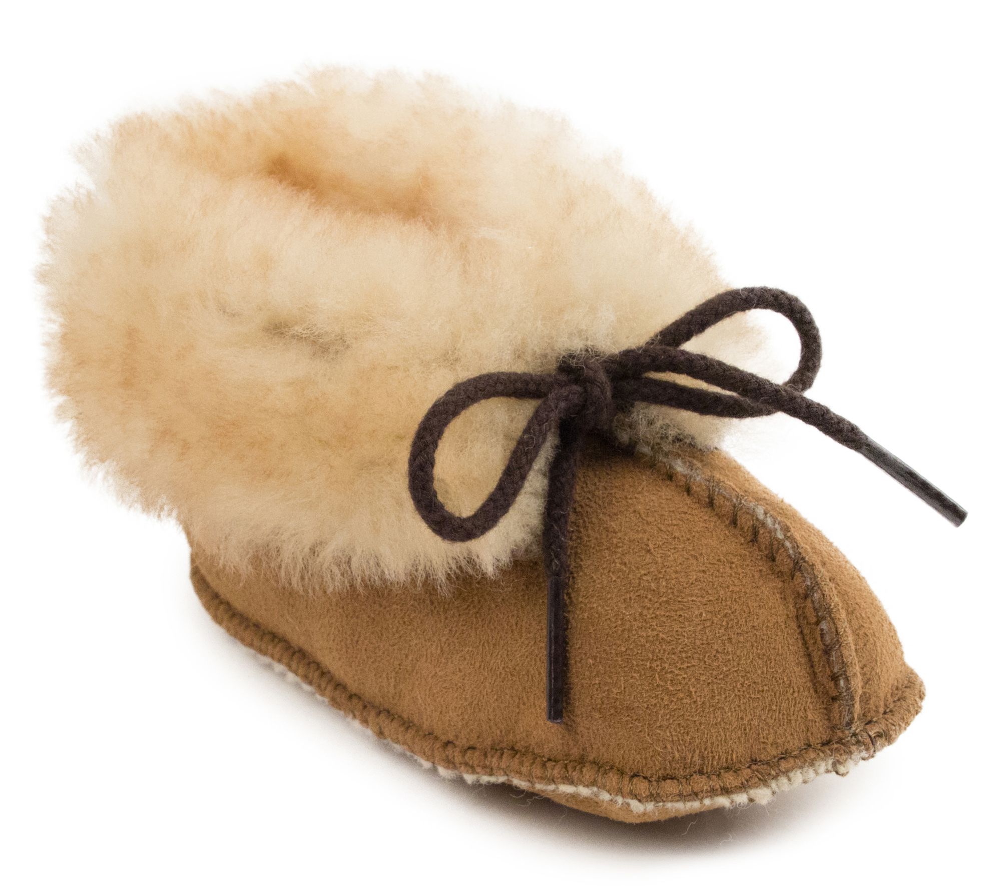 infant sheepskin booties