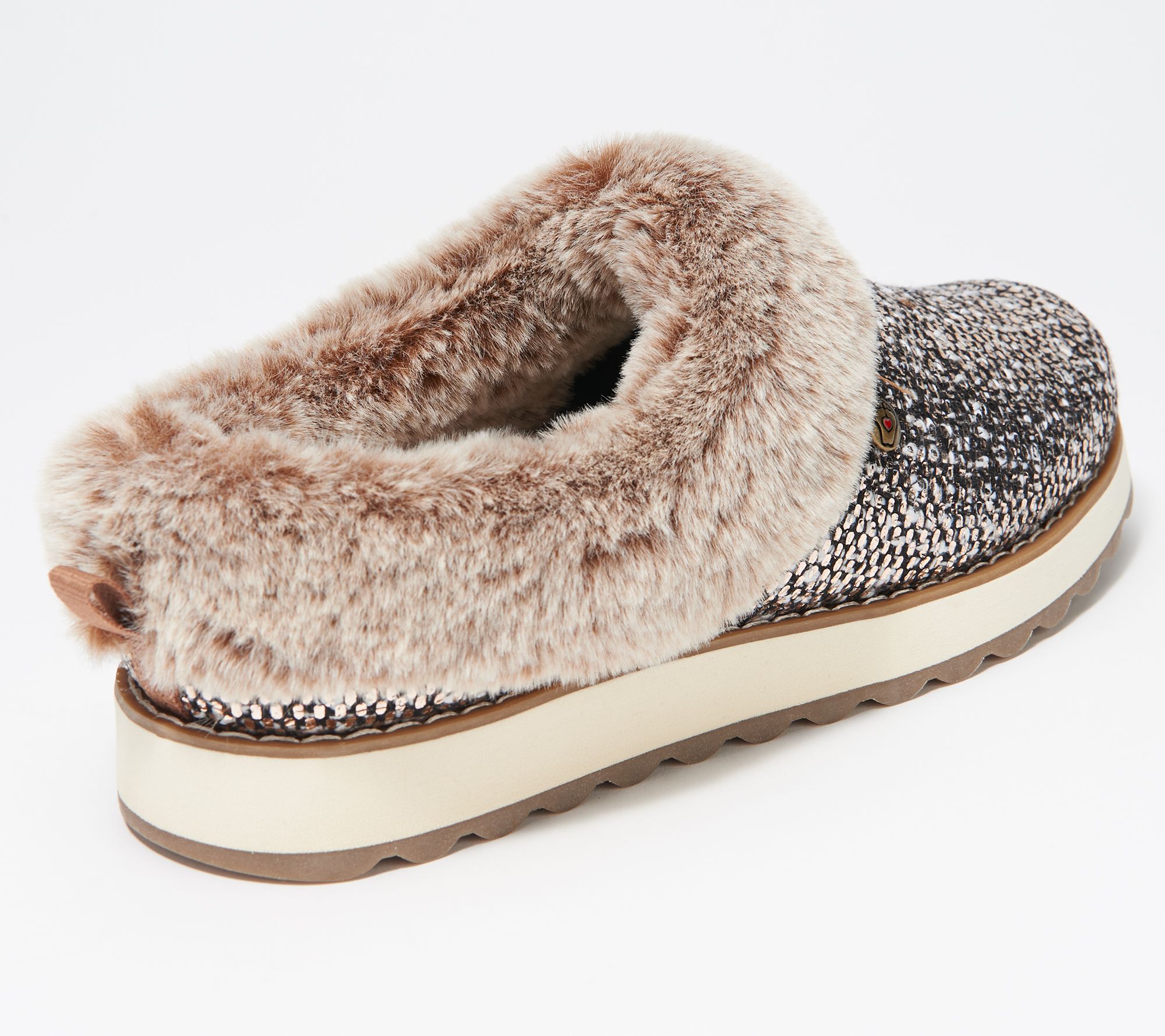 skechers rose gold slippers