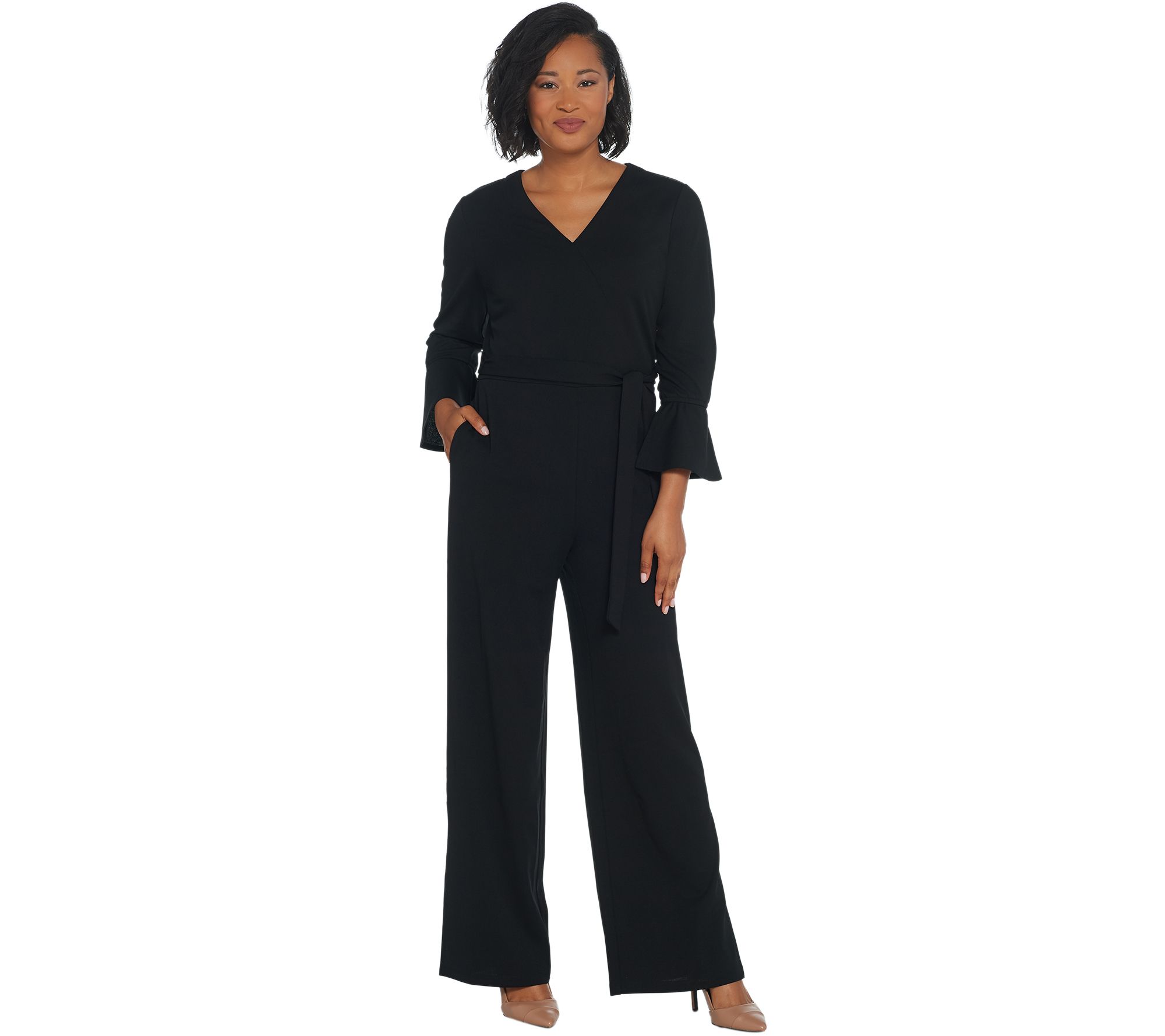full length wide leg jumpsuit