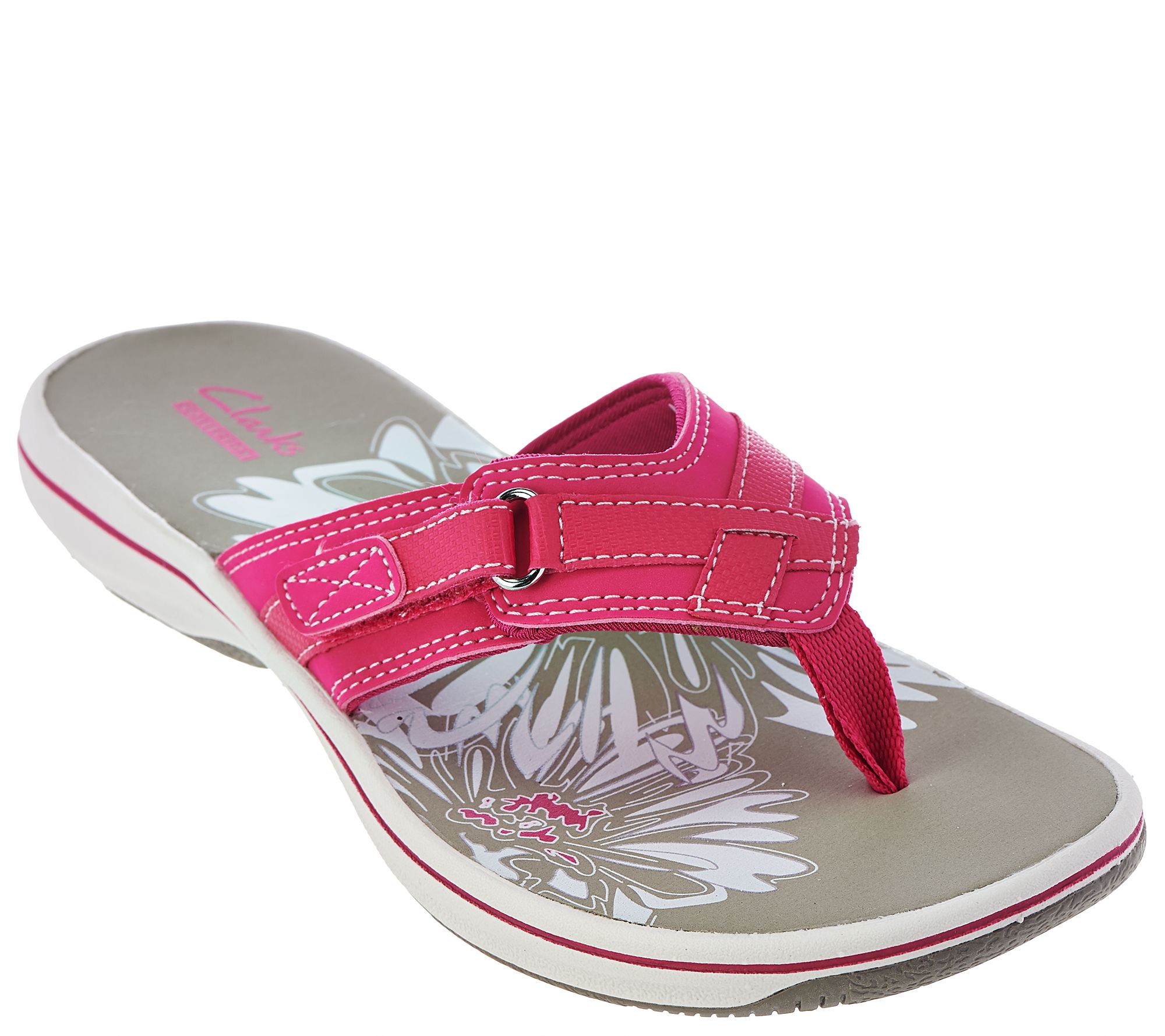 Clarks Sport Thong Sandals - Breeze Sea - Page 1 — QVC.com