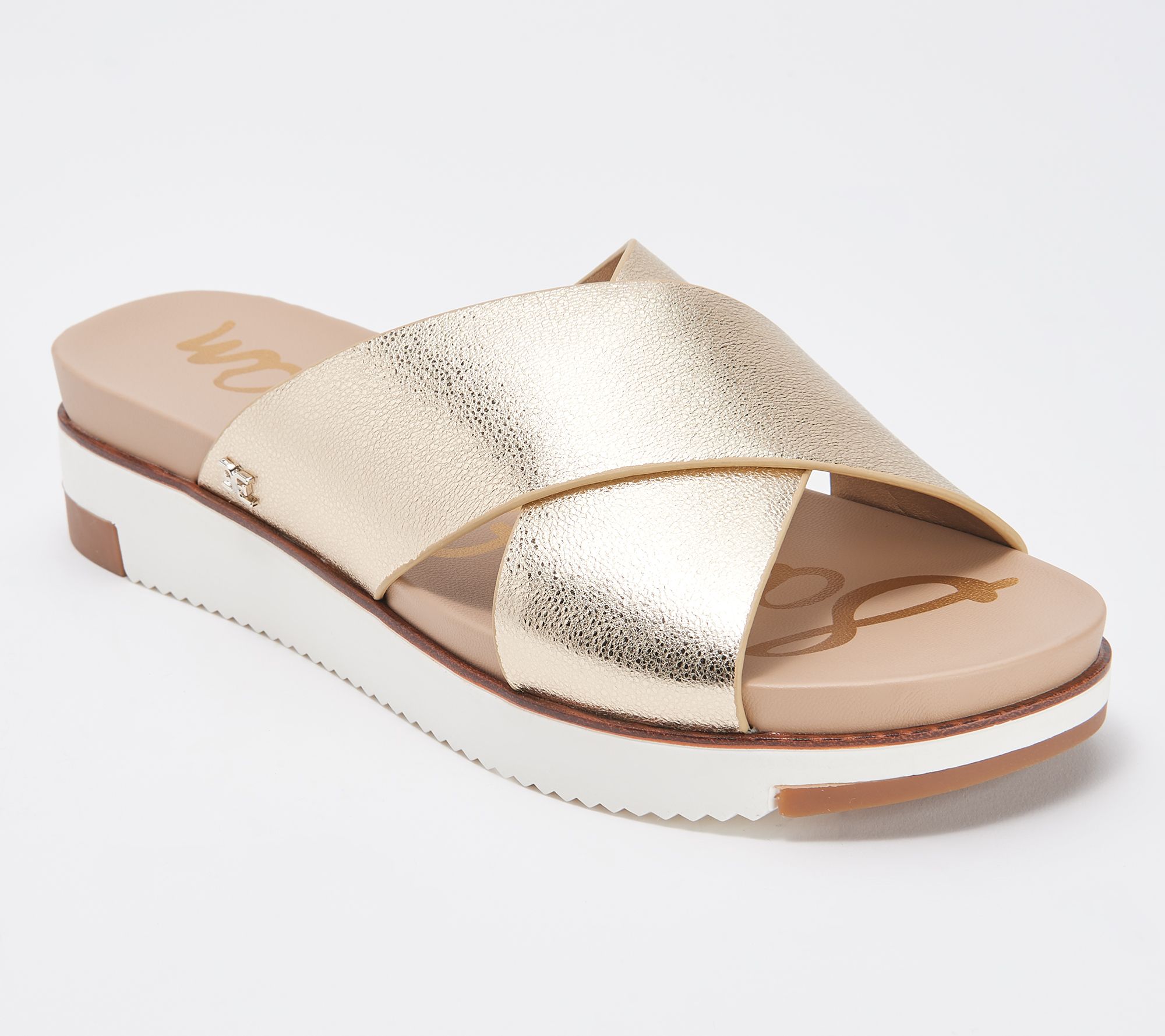 sam edelman ribbed raffia slide sandals