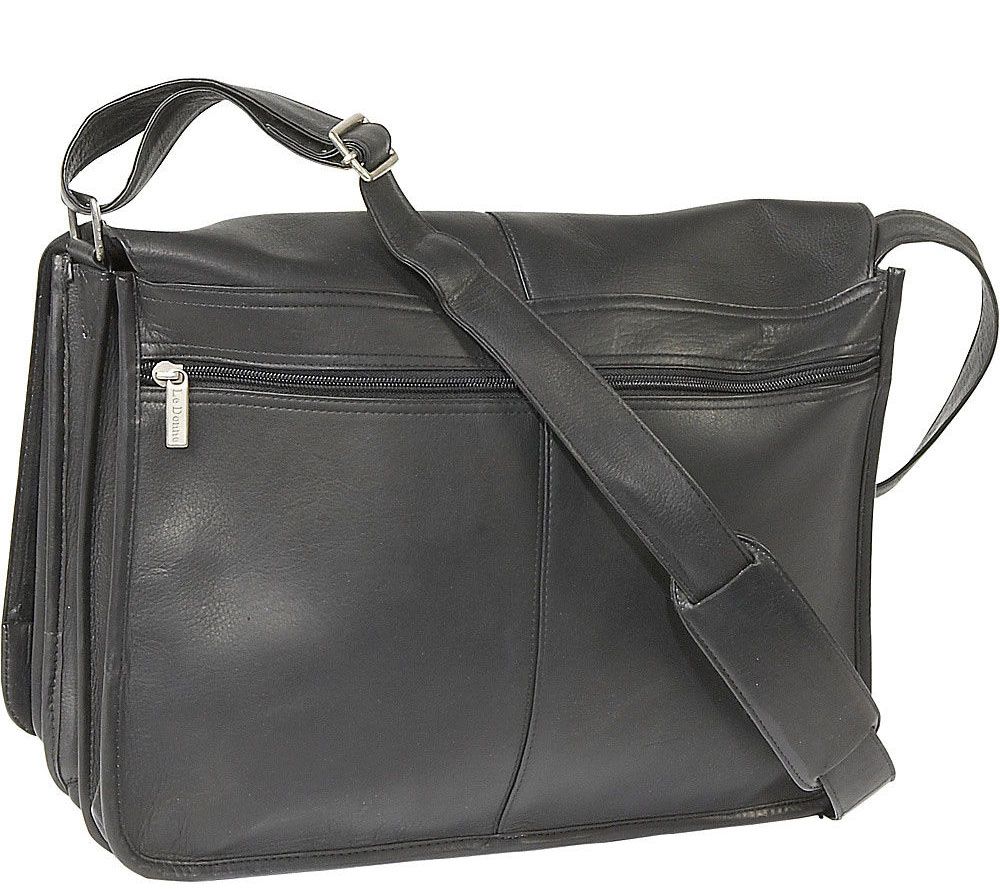 le donne leather messenger bag