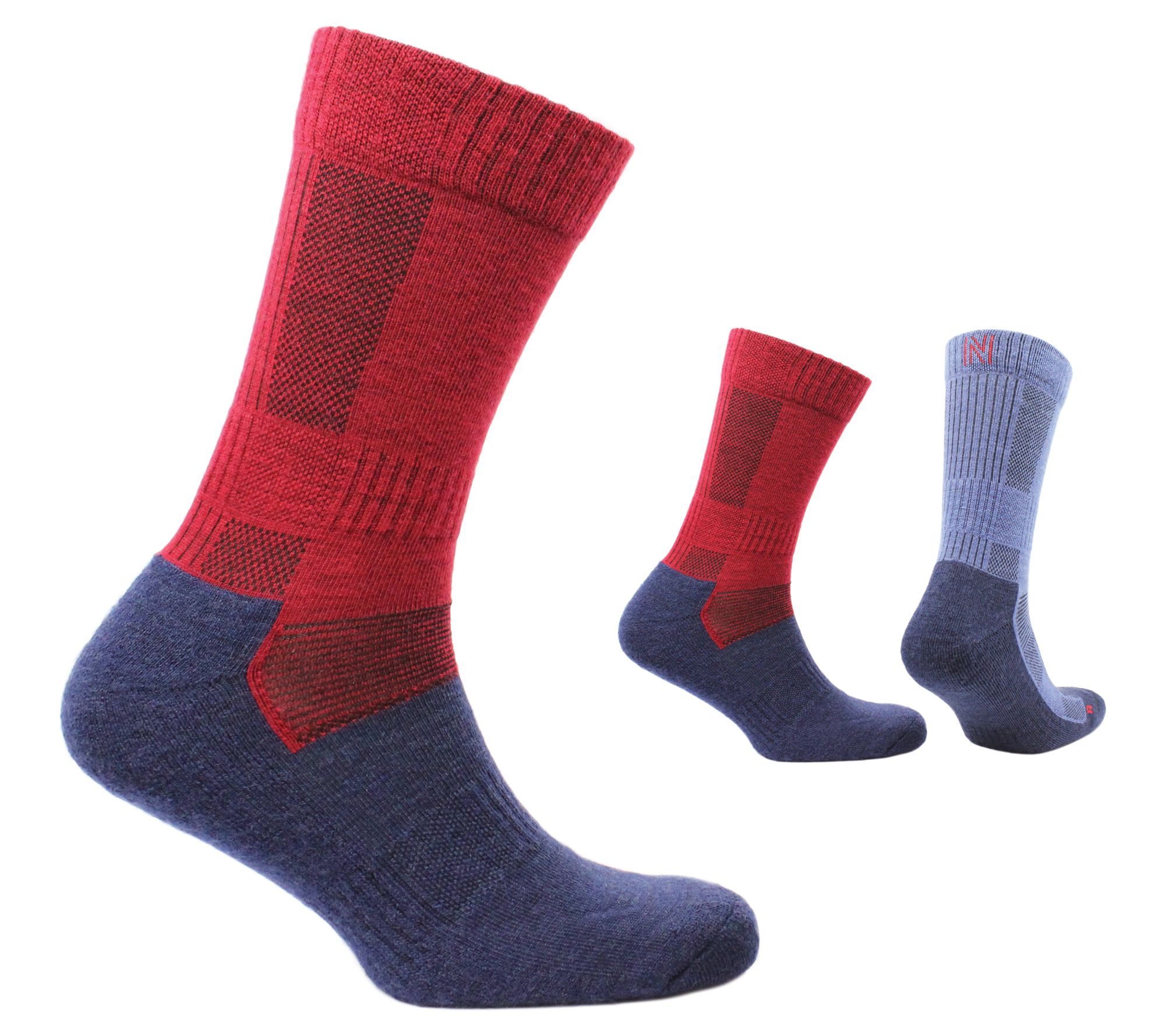 Norfolk Unisex S/2 Lightweight Cushioned Merino Crew Socks