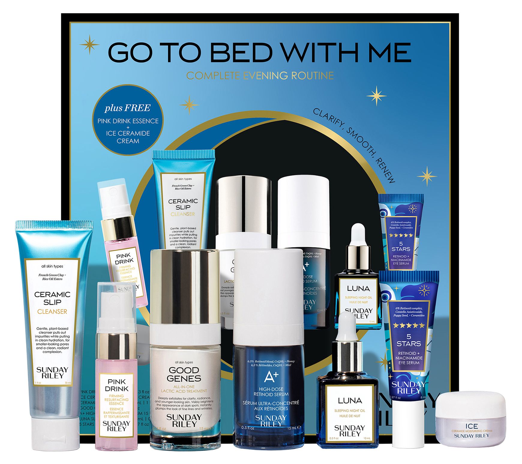 Sunday Riley Go To Bed With Me Complete EveningRoutine Kit