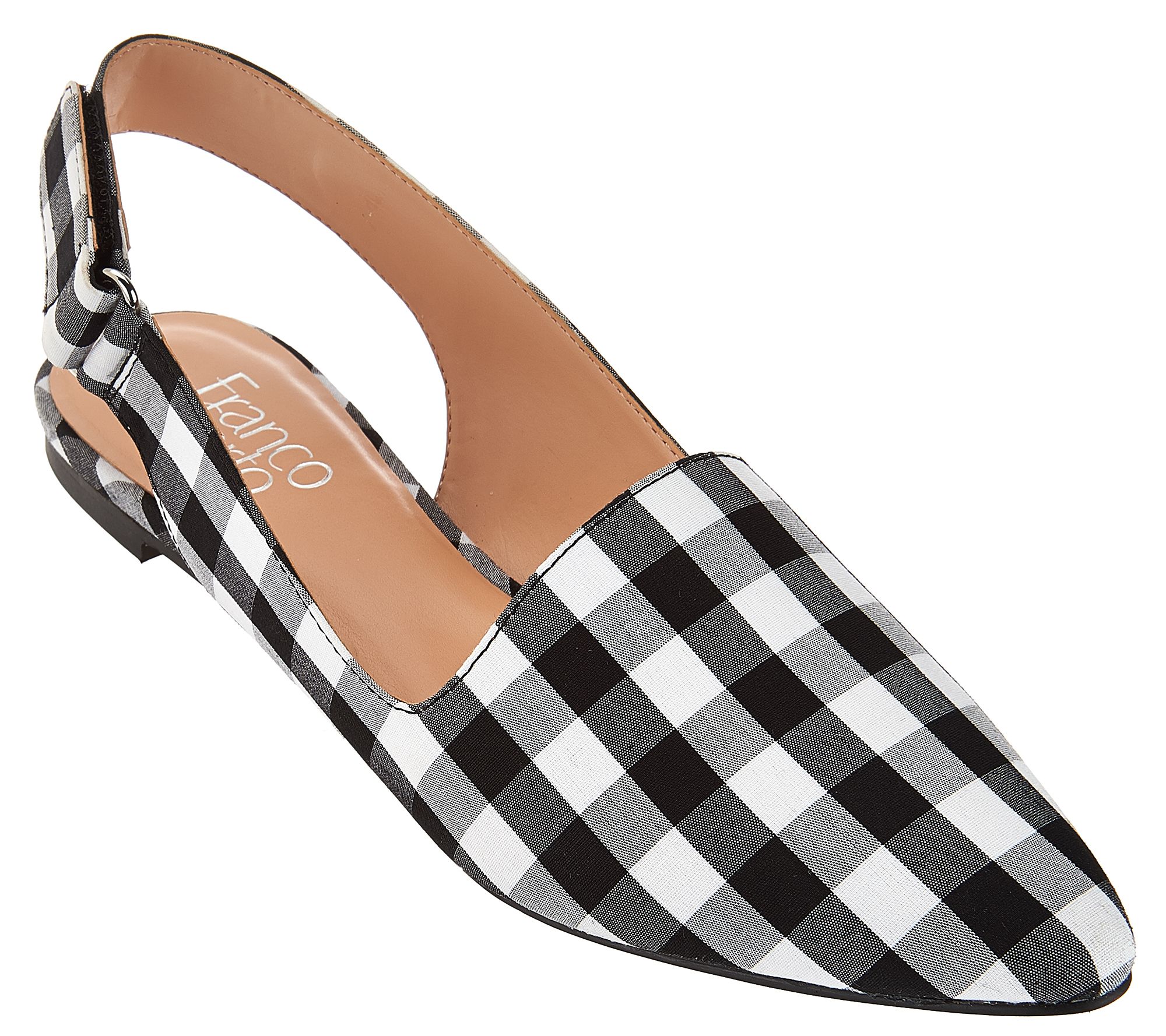 franco sarto black pointed flats