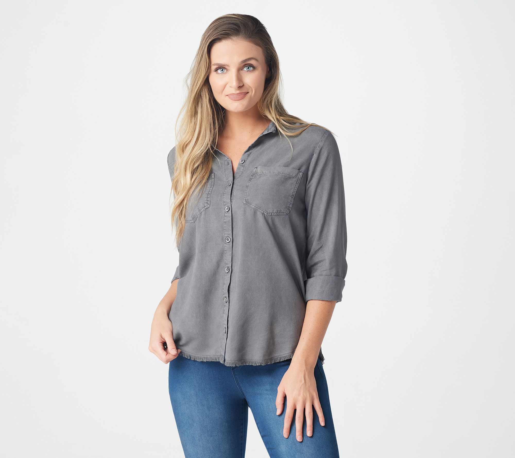 qvc side stitch shirts