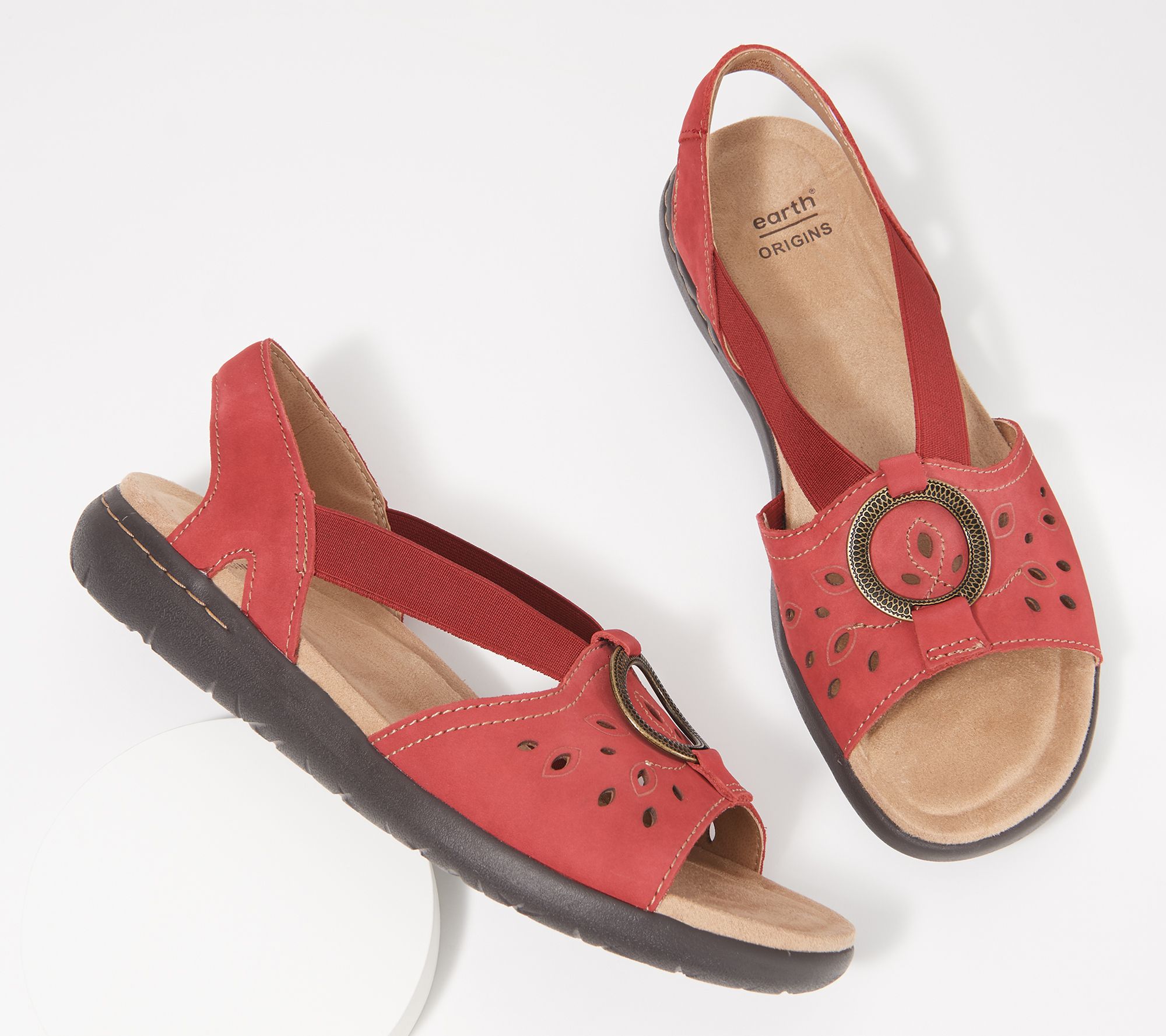 earth red sandals