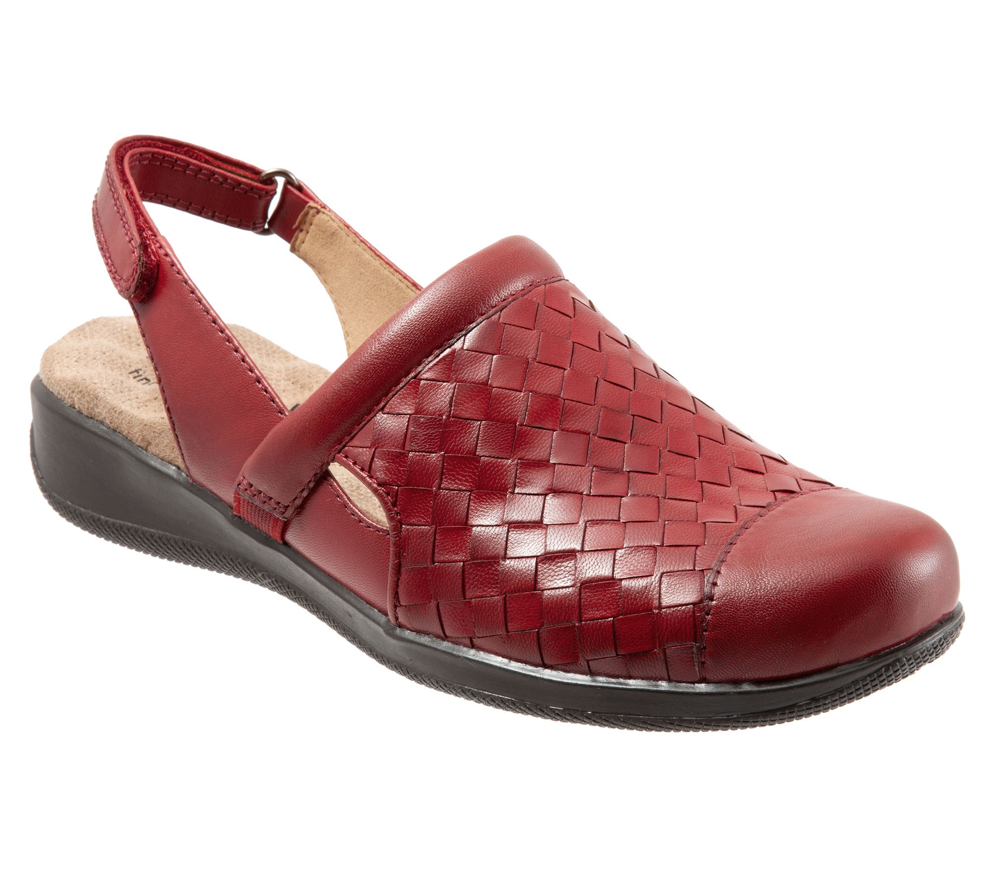 leather sling back clogs