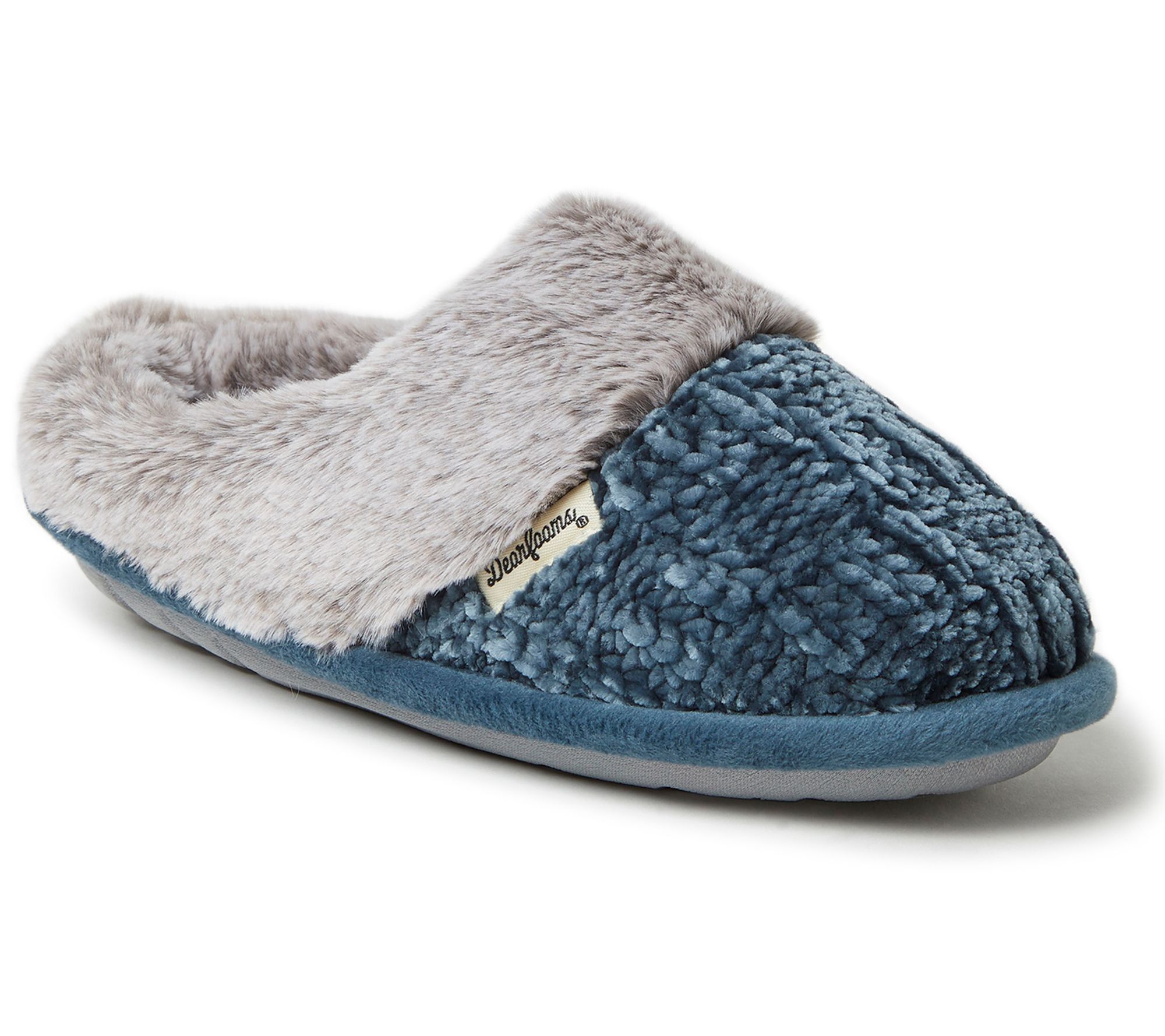 women's dearfoams chenille knit clog slippers