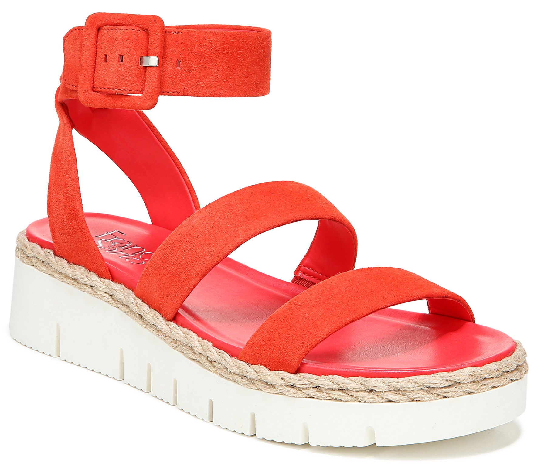 franco sarto red wedges