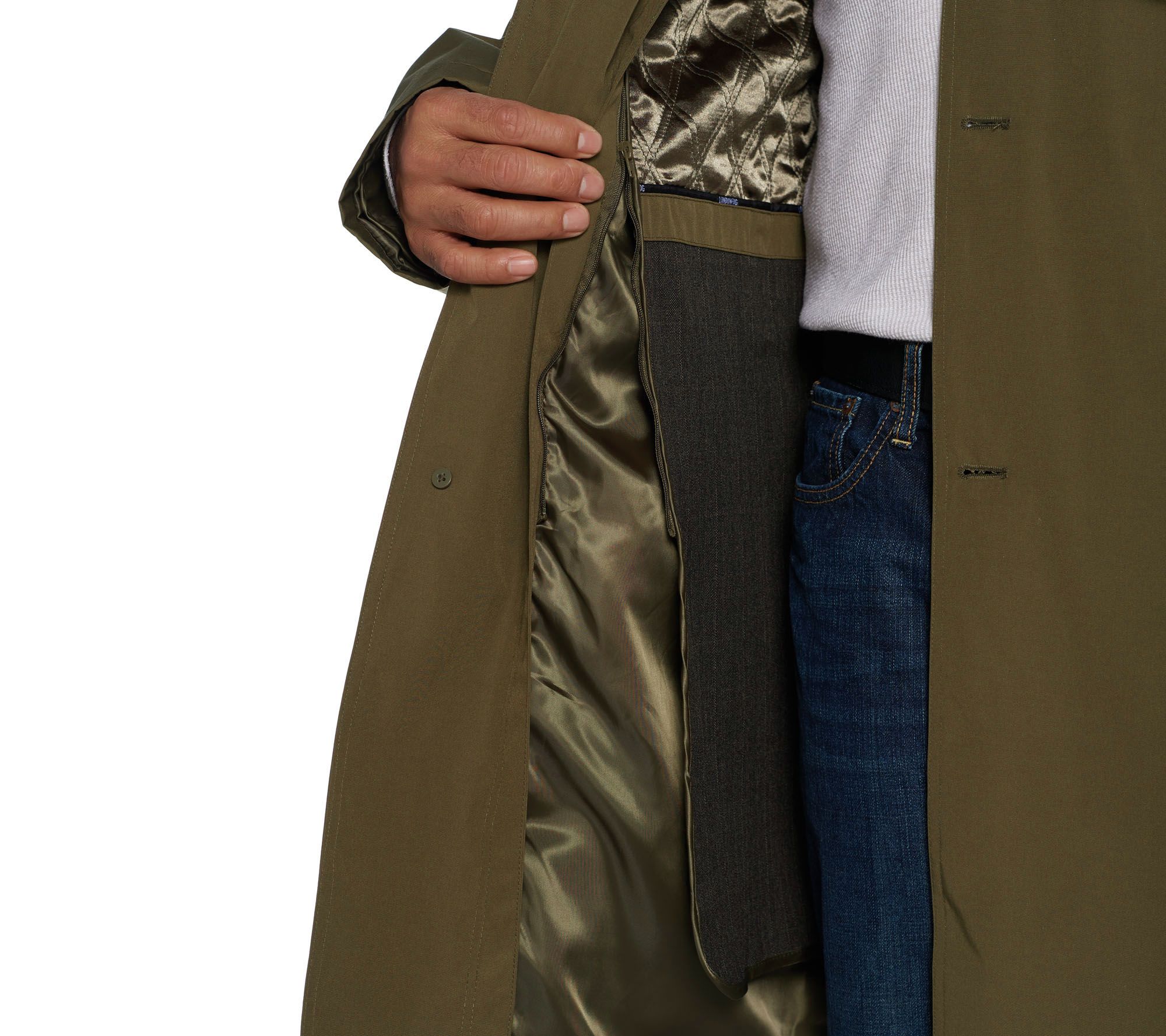 London Fog Men's Water Resistant Trench Coat Page 1 —