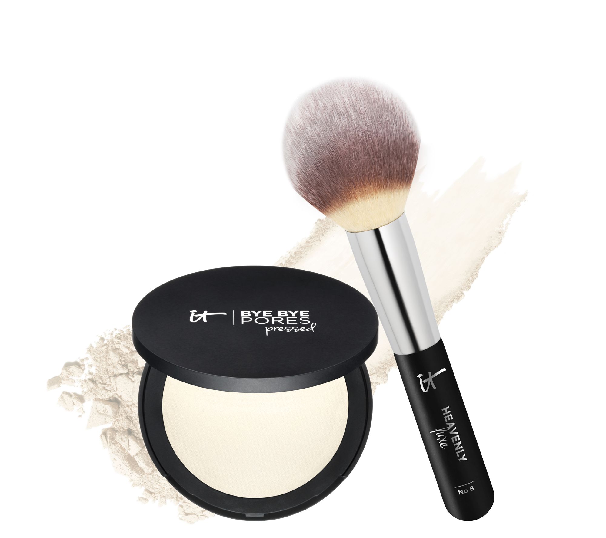 pressed powder brush