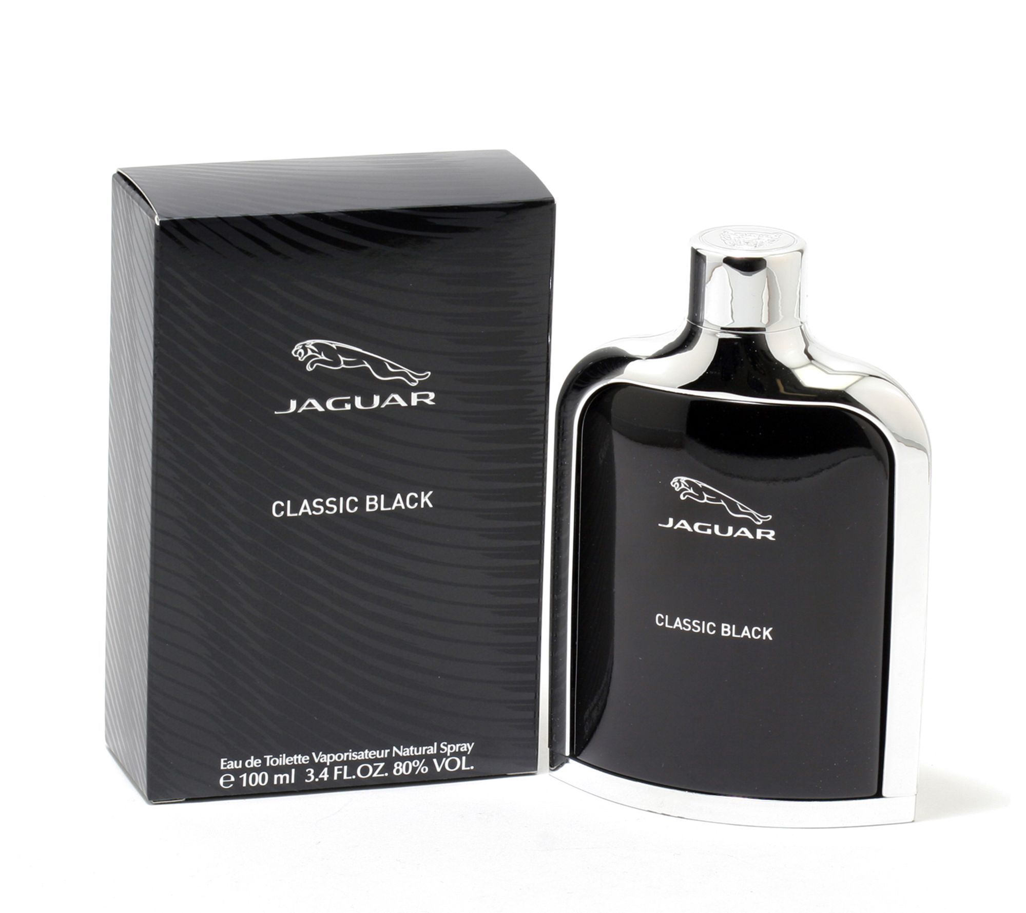 Jaguar Fragrances Jaguar Classic Black Men- Eau de Toilette Spray 3.4 oz