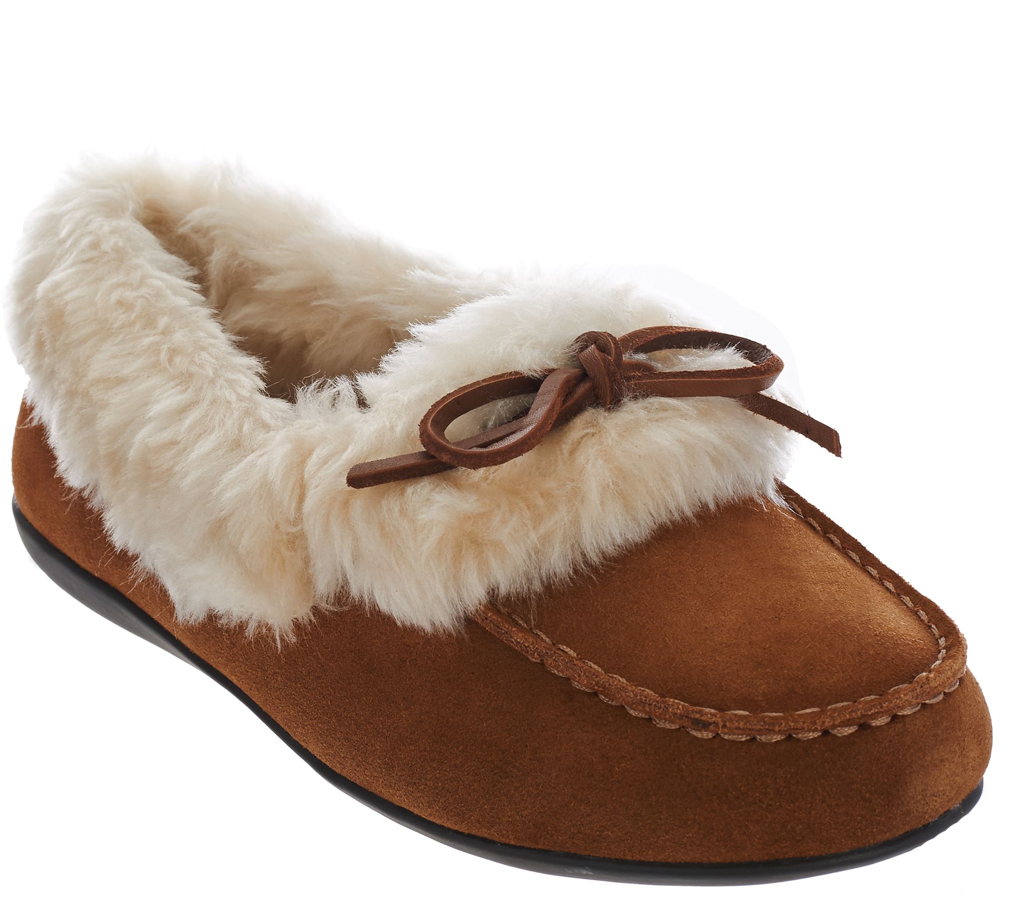 Vionic Orthotic Slipper Moccasins - Juniper - Page 1 — QVC.com